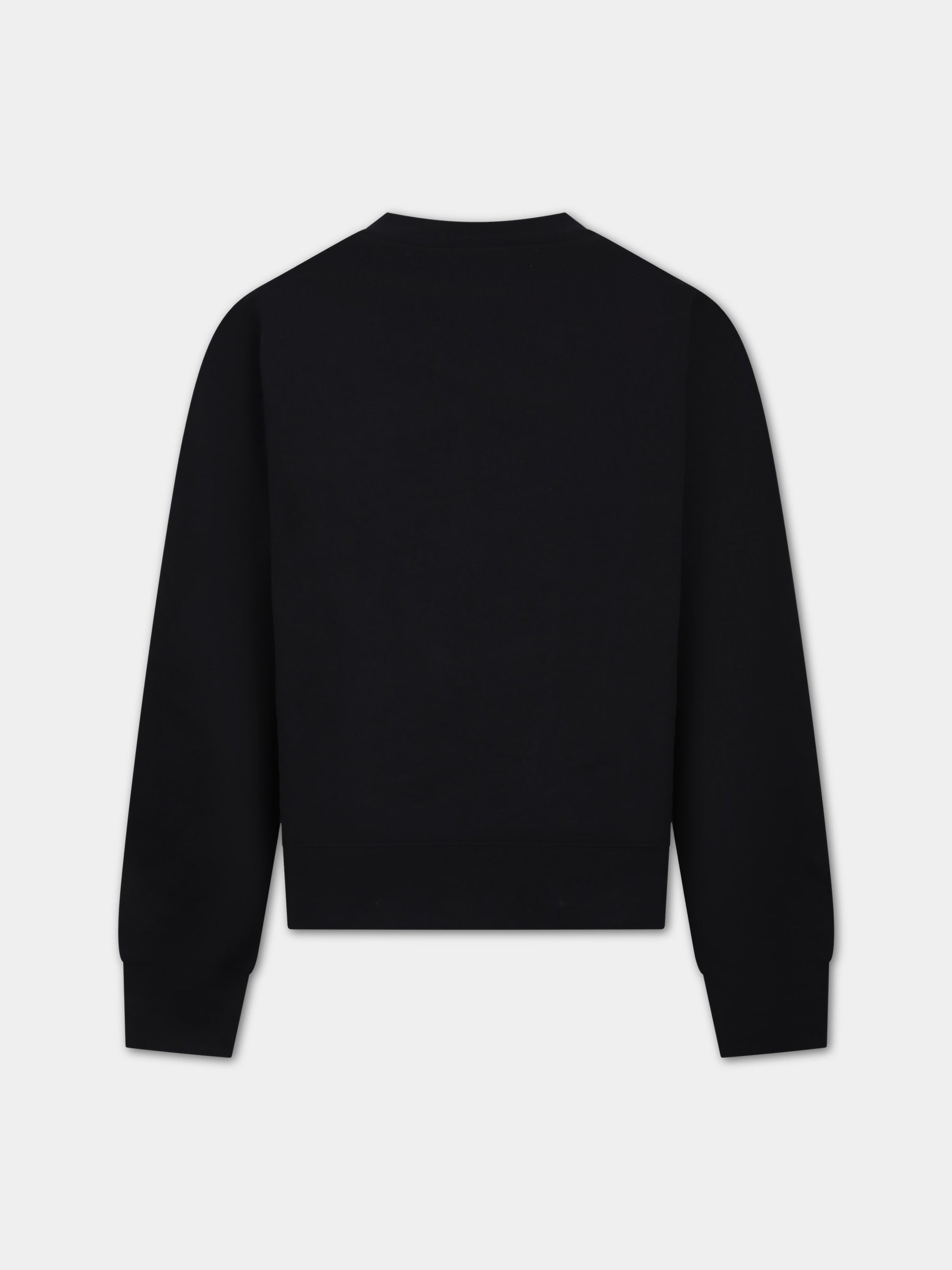 Felpa nera per bambini con logo,Amiri,PS24KJL024 001