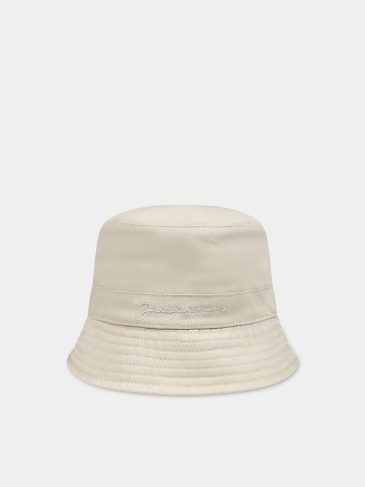 Cloche 'Le Bob Gadjo' beige per bambini,Jacquemus,Q00042 277