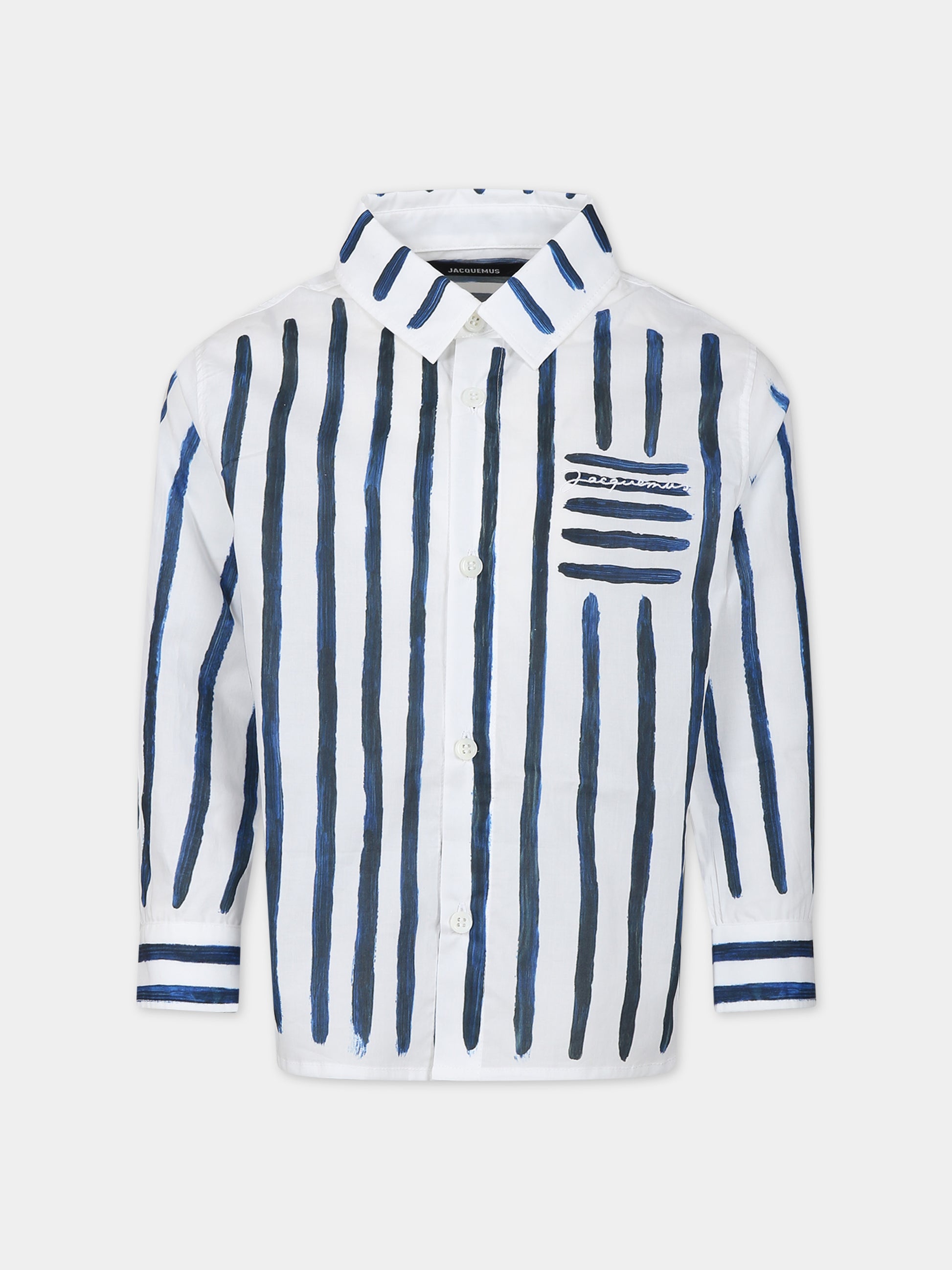 Camicia 'La Chemise Peinture' bianca per bambino,Jacquemus,Q00059 10P