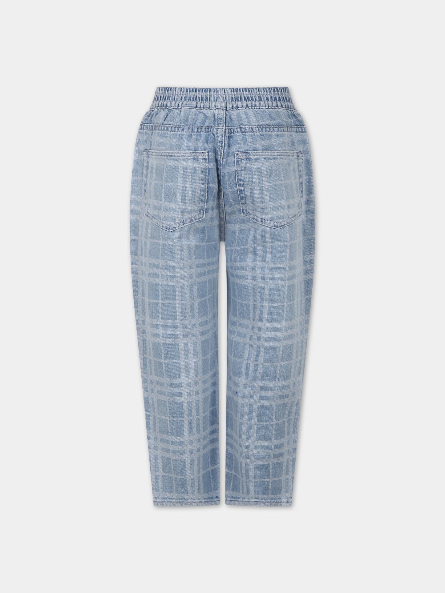 Jeans in denim per bambino con iconico check all-over,Burberry Kids,8073010 A6022