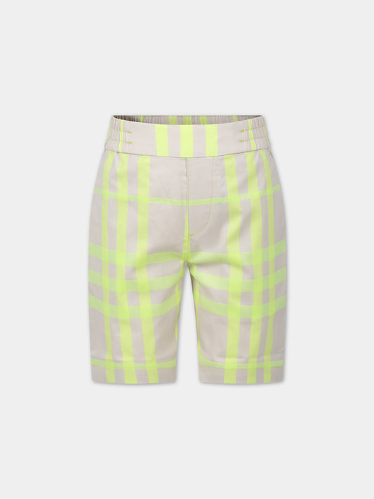 Shorts sportivi avorio,Burberry Kids,8078271 B8263