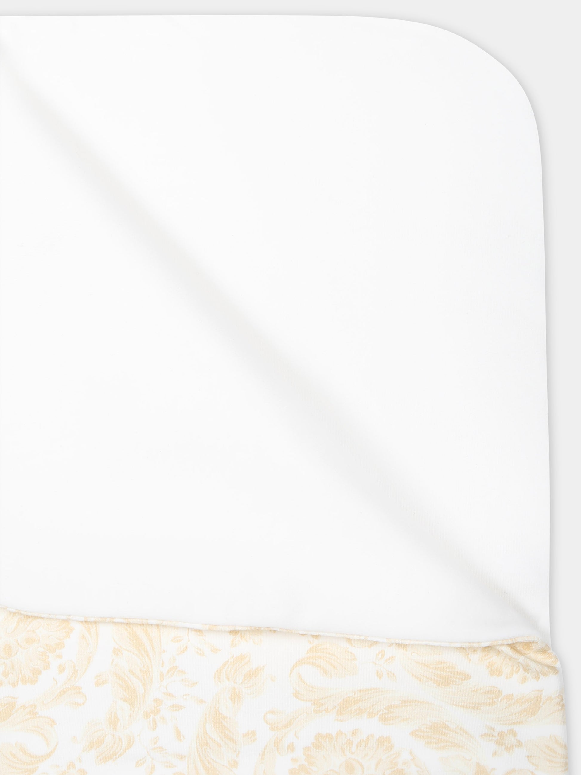 Coperta beige per neonata con stampa barocco,Versace,1000092 1A09524 2WJ70