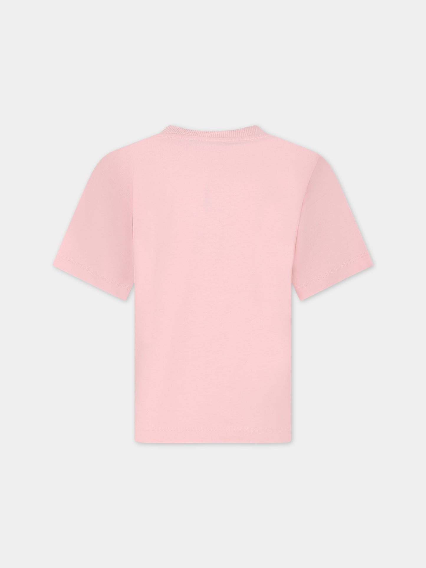 T-shirt rosa per bambina con Teddy Bear,Moschino Kids,HOM03R LAA23 50209