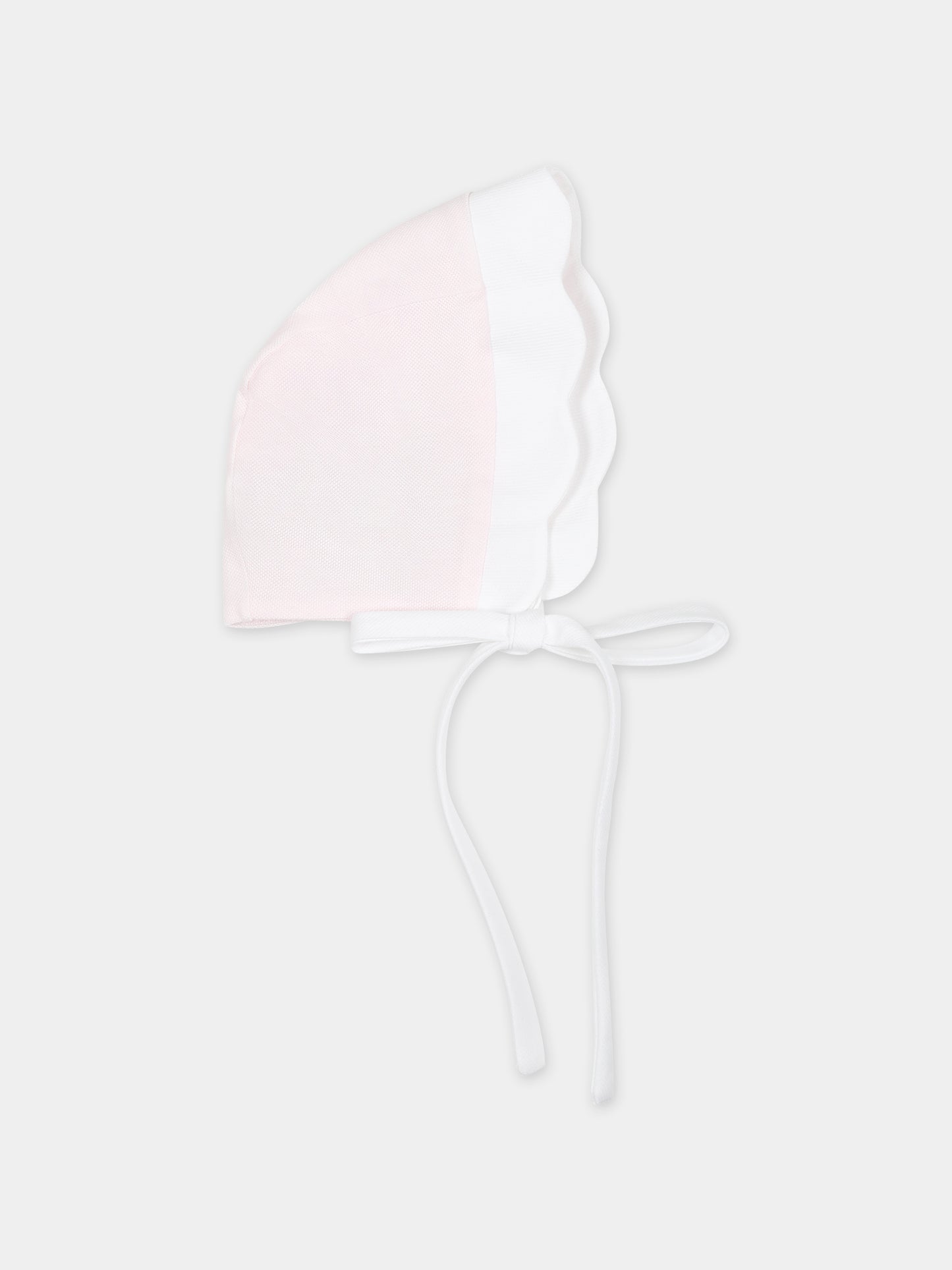 Cuffia rosa per neonata,La Stupenderia,TBCP56N03