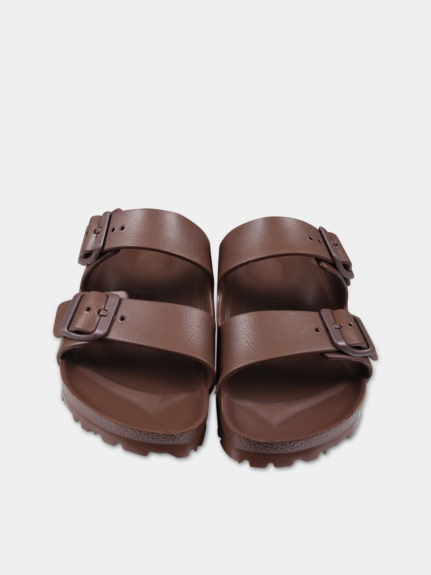 Ciabatte marroni Arizona Eva per bambini con logo,Birkenstock,1027402 ROAST