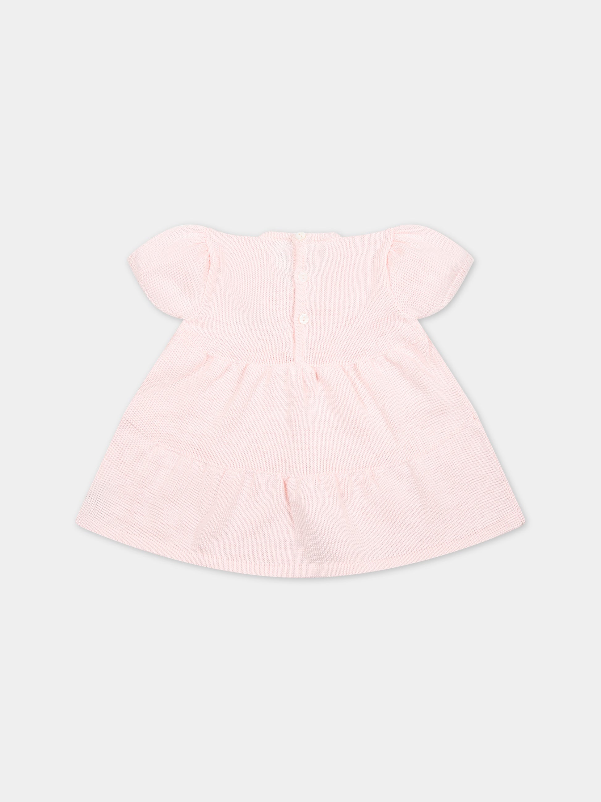 Vestito casual rosa per neonata,Little Bear,8014 CIPRIA