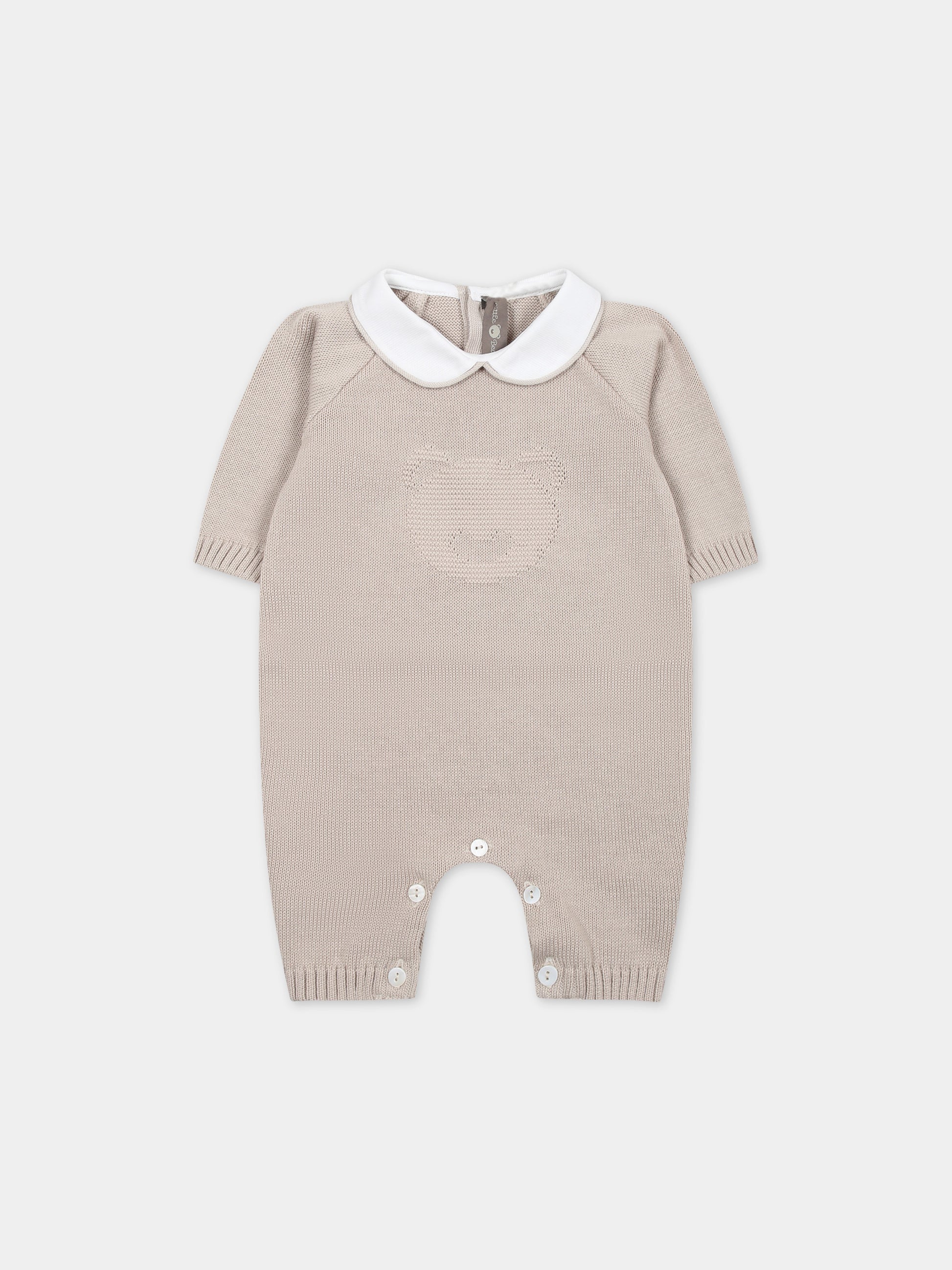 Tutina beige per neonati,Little Bear,8119 CORDA