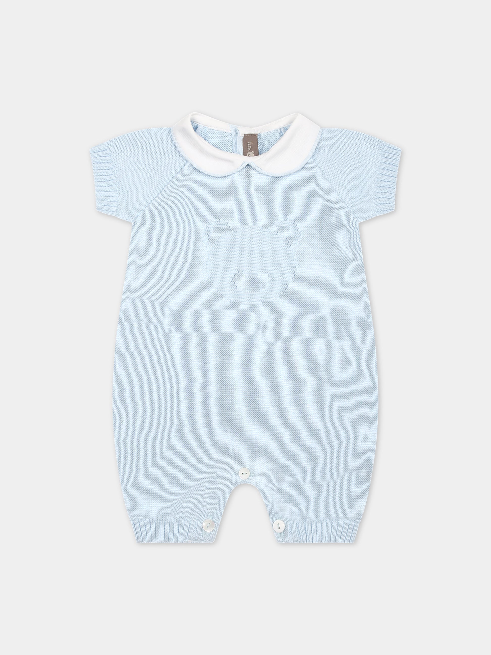 Pagliaccetto celeste per neonato,Little Bear,8116 CIELO