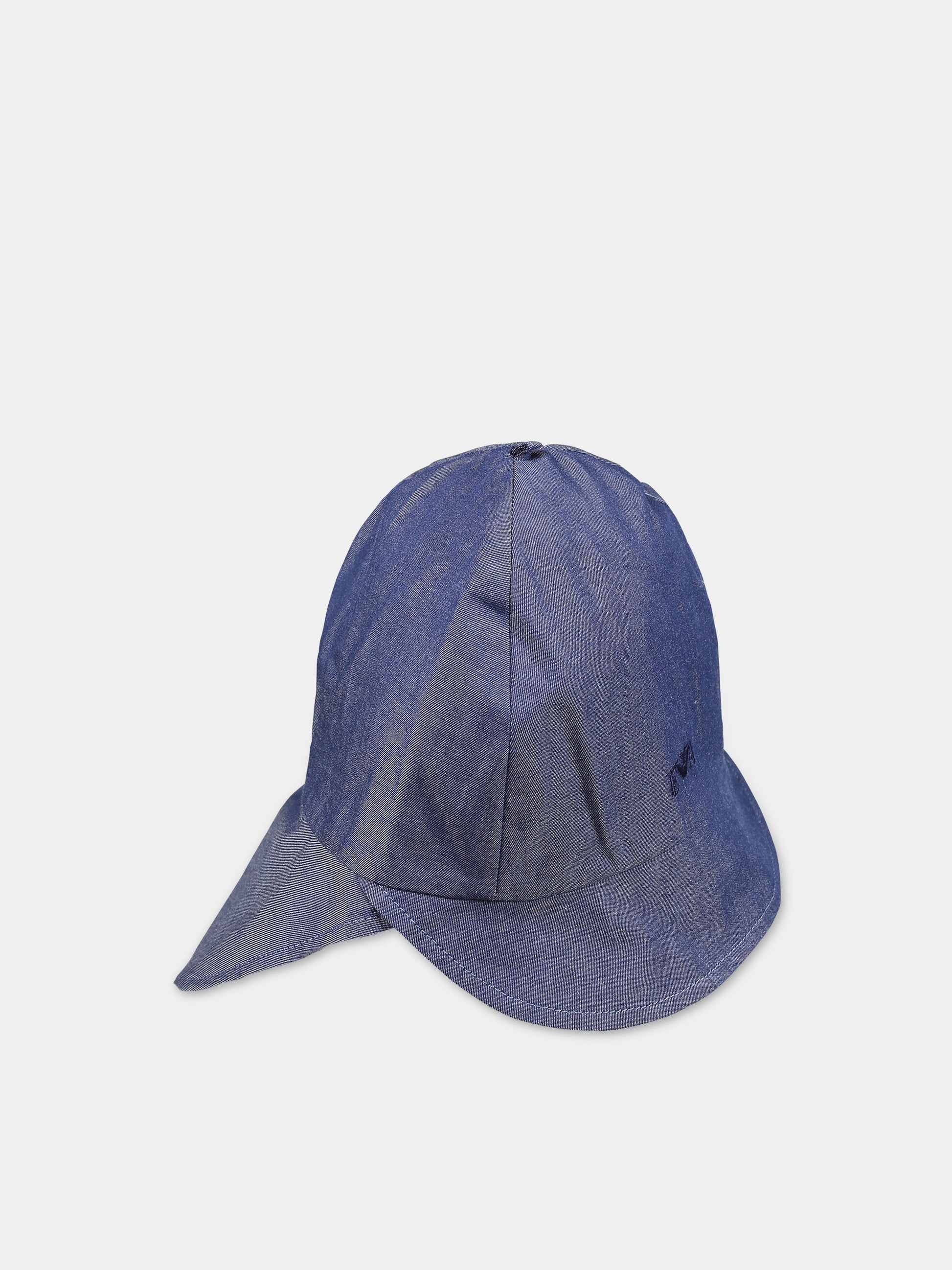 Cappello blu per neonato con aquilotto,Emporio Armani,3DN402 NN0PZ F742