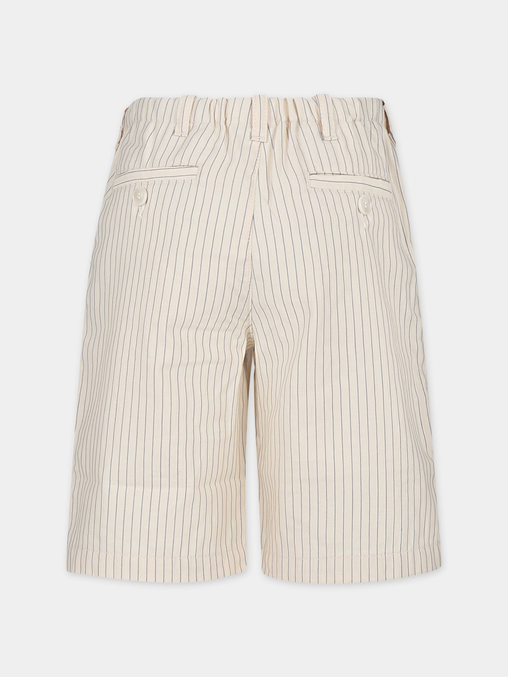 Shorts avorio per bambino con aquilotto,Emporio Armani,3D4SJH 4N8DZ F119