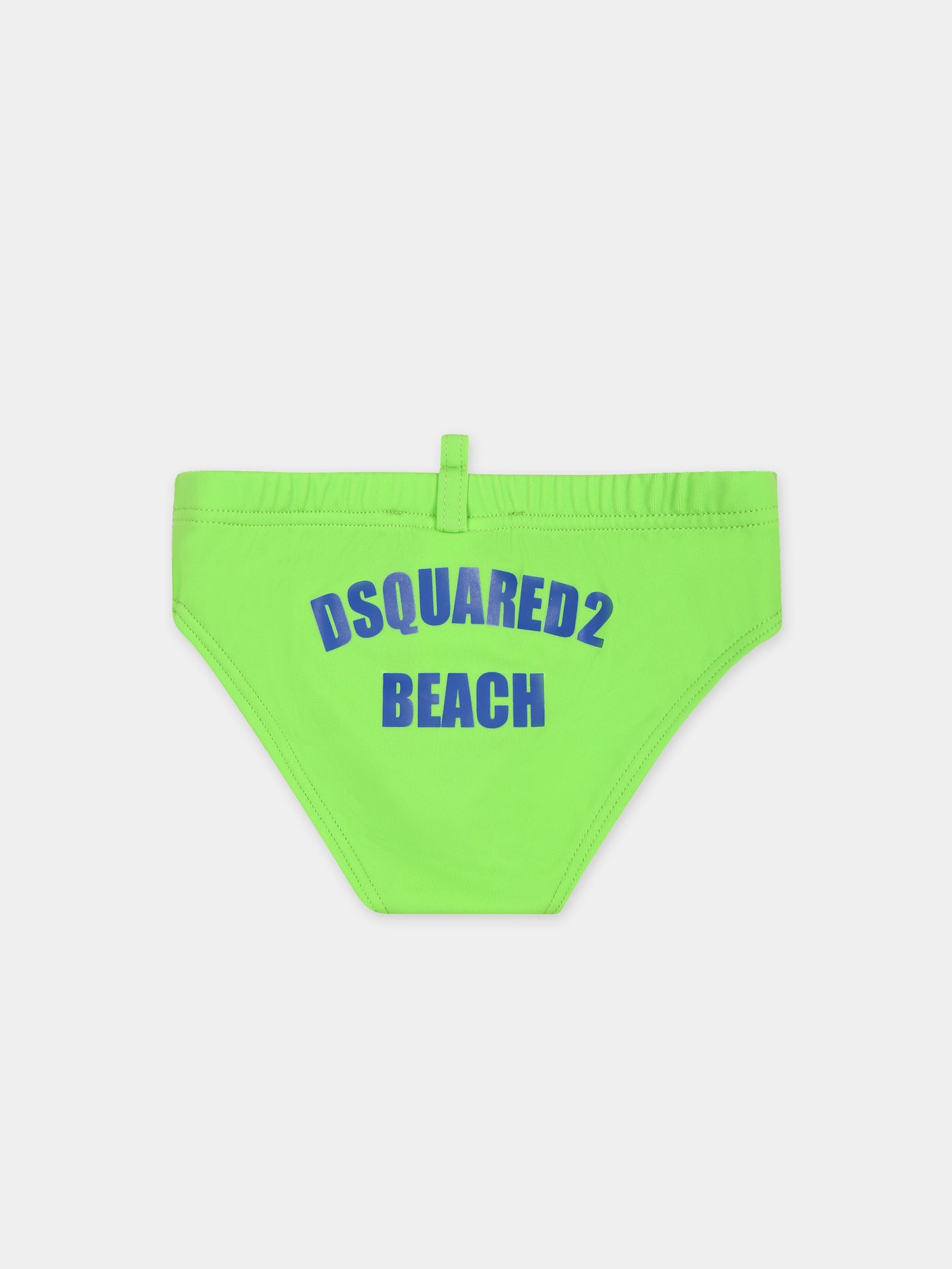 Slip mare verde per neonato con logo,Dsquared2,DQ2348 D000V D2M111B DQ525