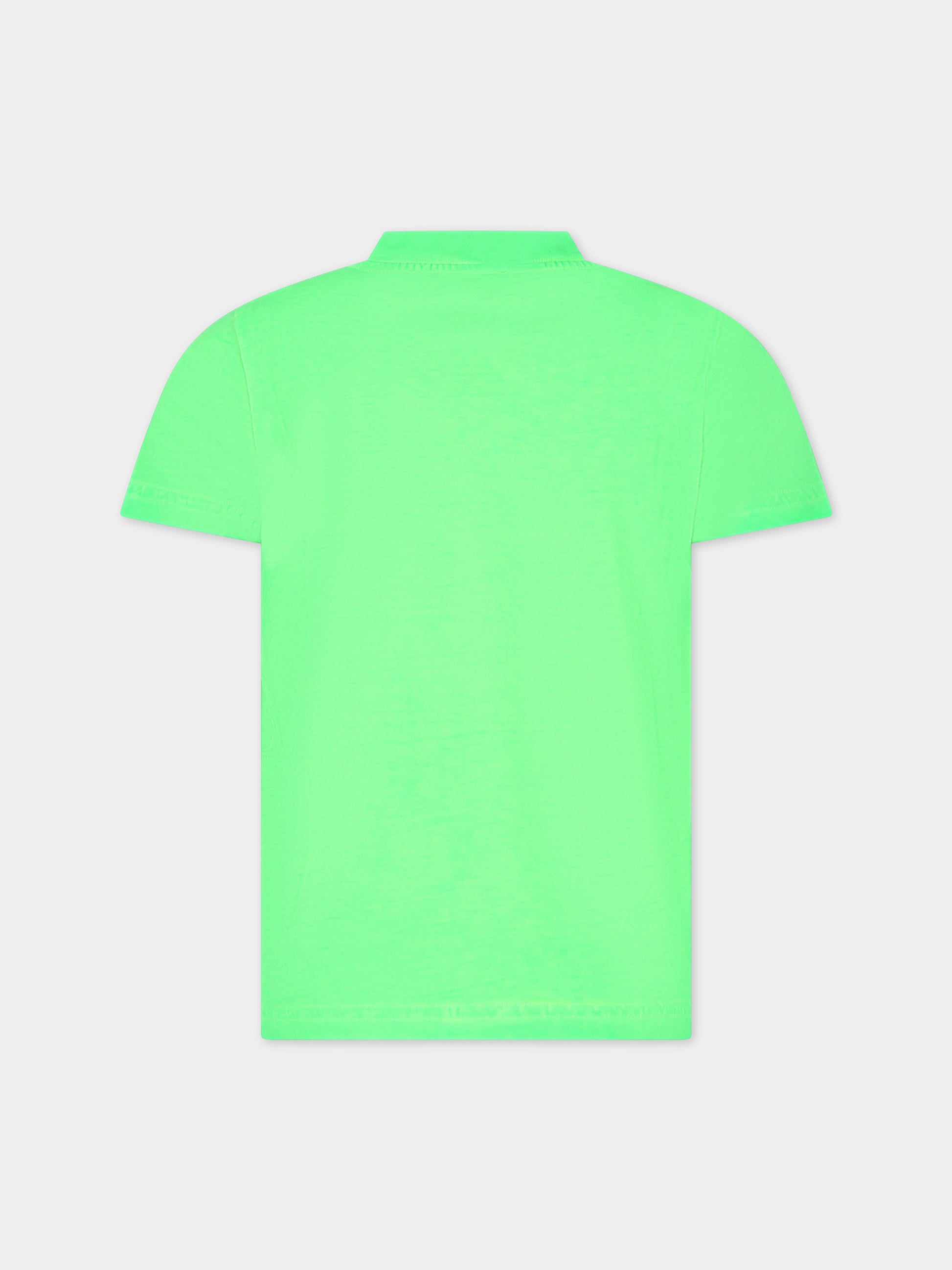 T-shirt verde  per bambini con logo,Dsquared2,DQ2416 D0A80 D2T1068U DQ584