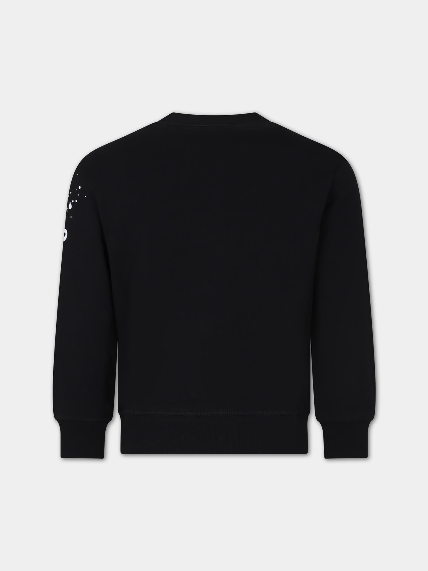 Felpa nera per bambino con logo,Dsquared2,DQ2424 D009B D2S818U DQ900