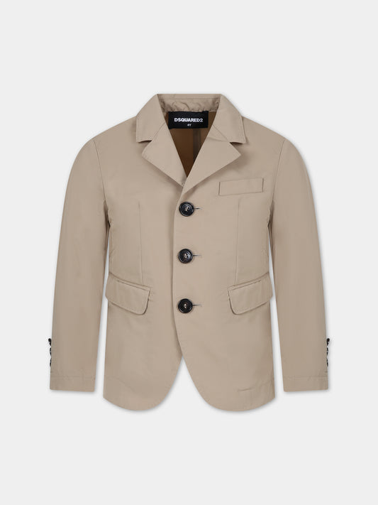 Giacca beige per bambino,Dsquared2,DQ2431 D0A87 D2J450SU DQ707