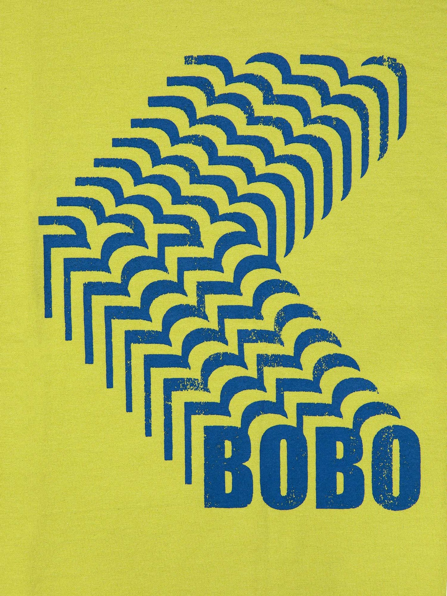 T-shirt verde per bambini con stampa blu,Bobo Choses,124AC013