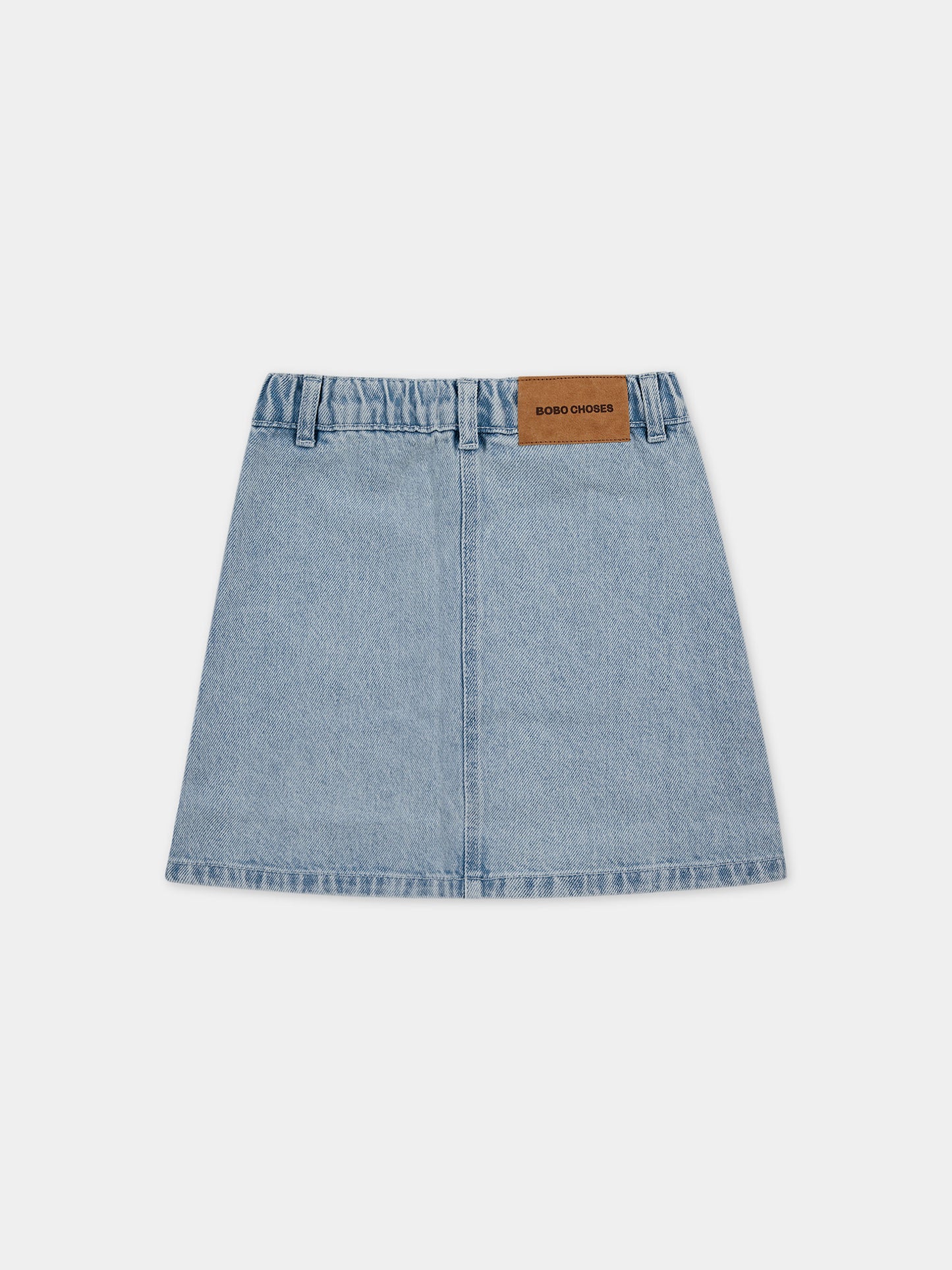 Gonna in denim per bambina con bottoni multicolor,Bobo Choses,124AC095