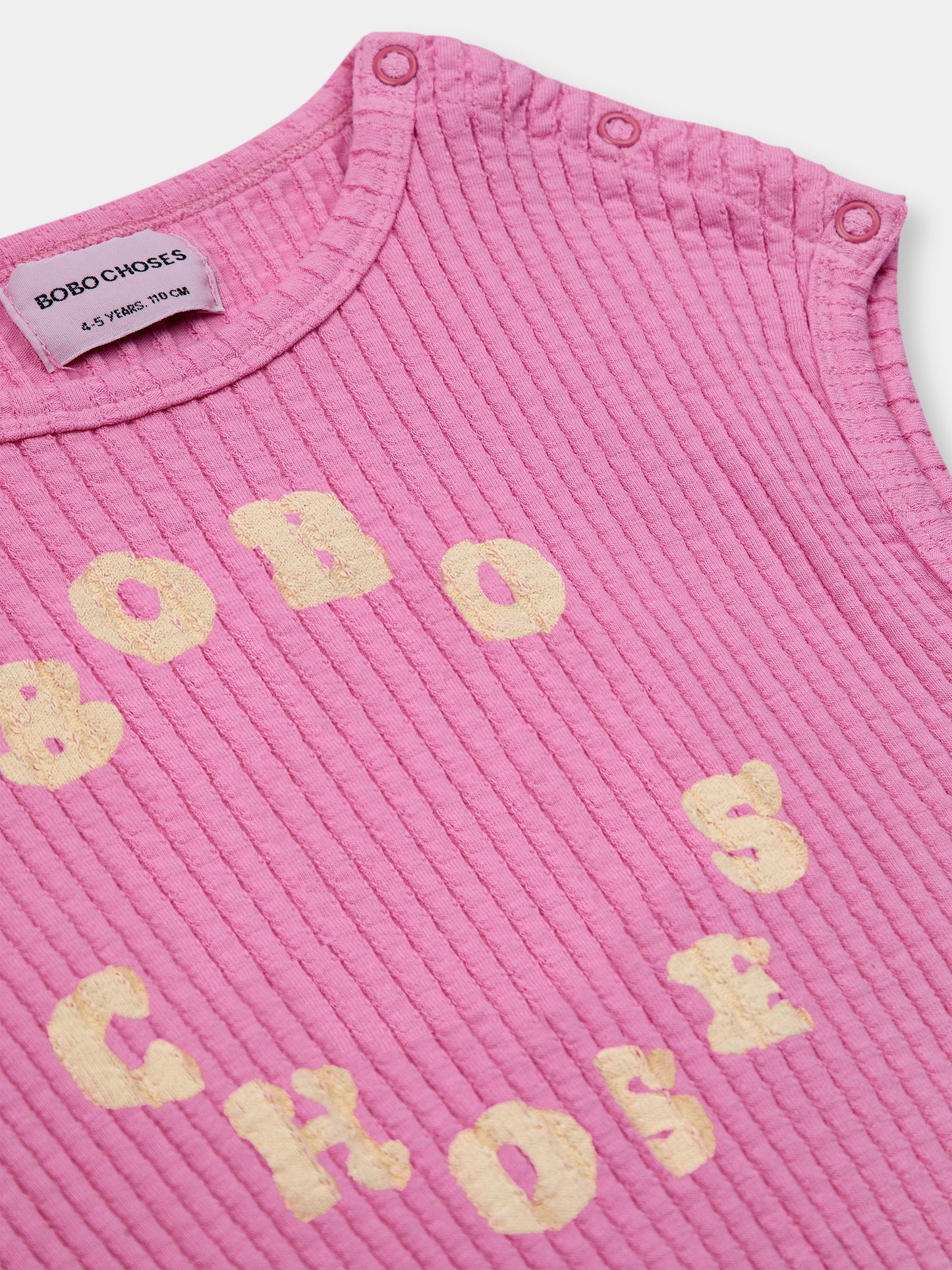 Tuta rosa per bambina con logo,Bobo Choses,124AC120