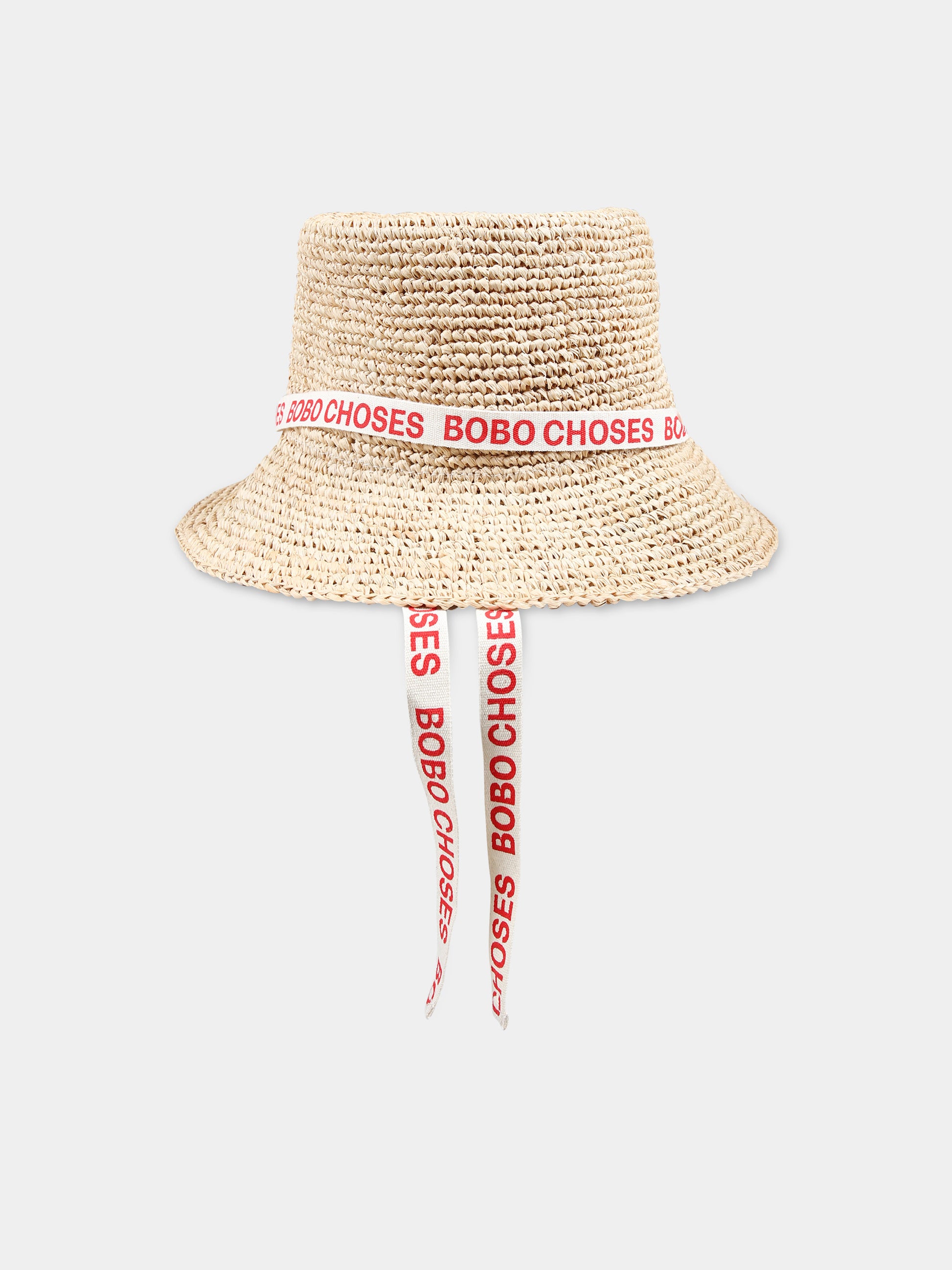 Cappello beige per bambina con logo,Bobo Choses,124AI030