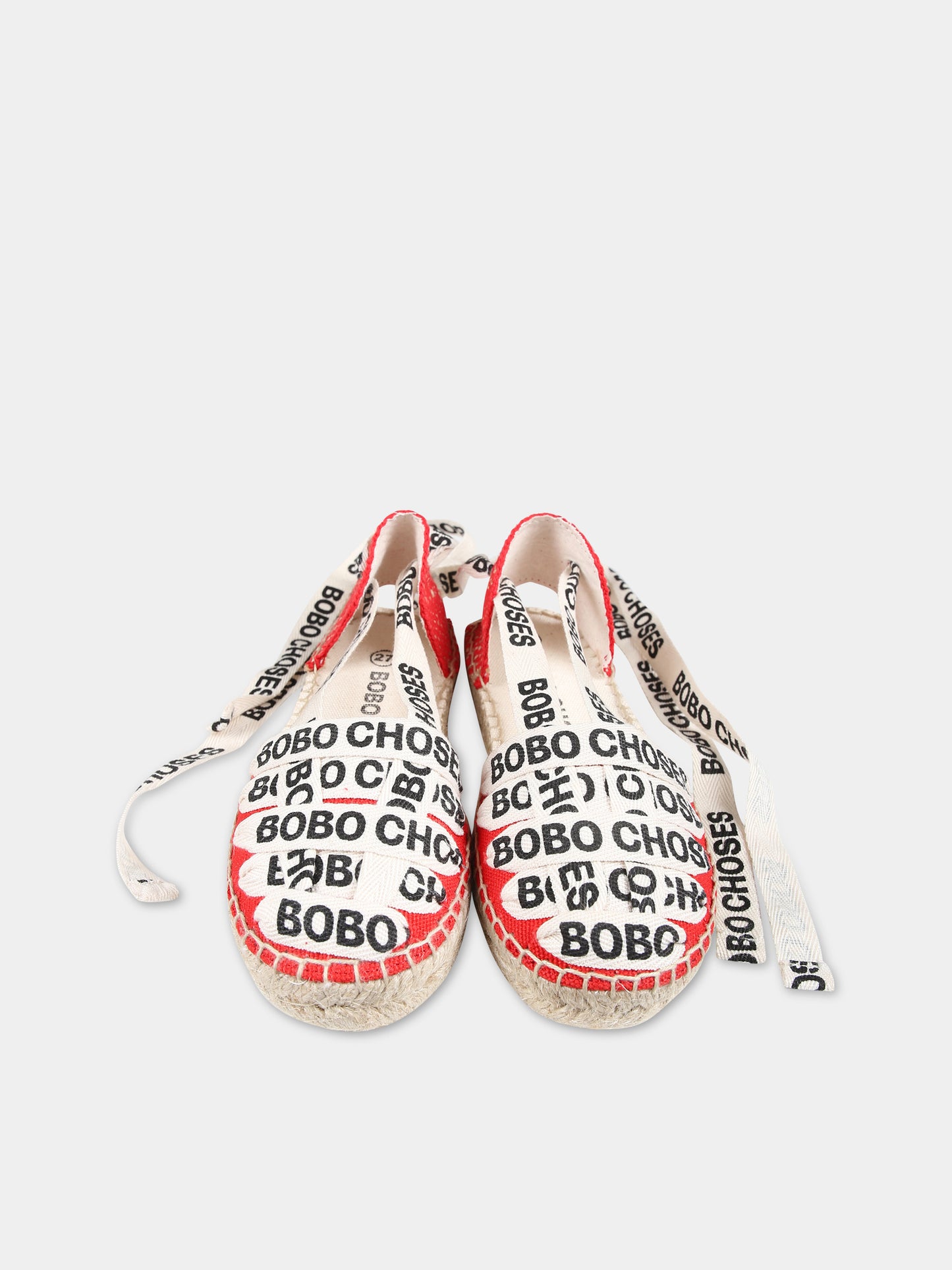 Espadrillas rosse per bambina con logo,Bobo Choses,124AI019