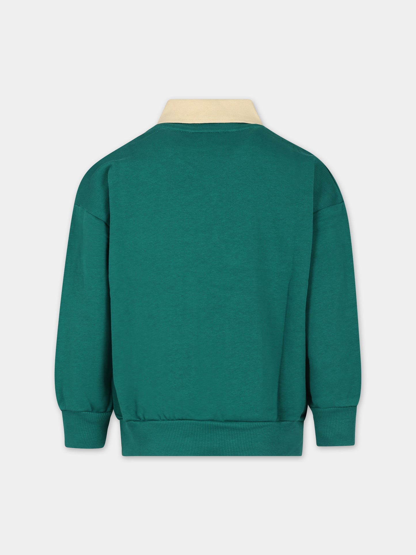 Felpa verde per bambini con scritta,Mini Rodini,2422015975