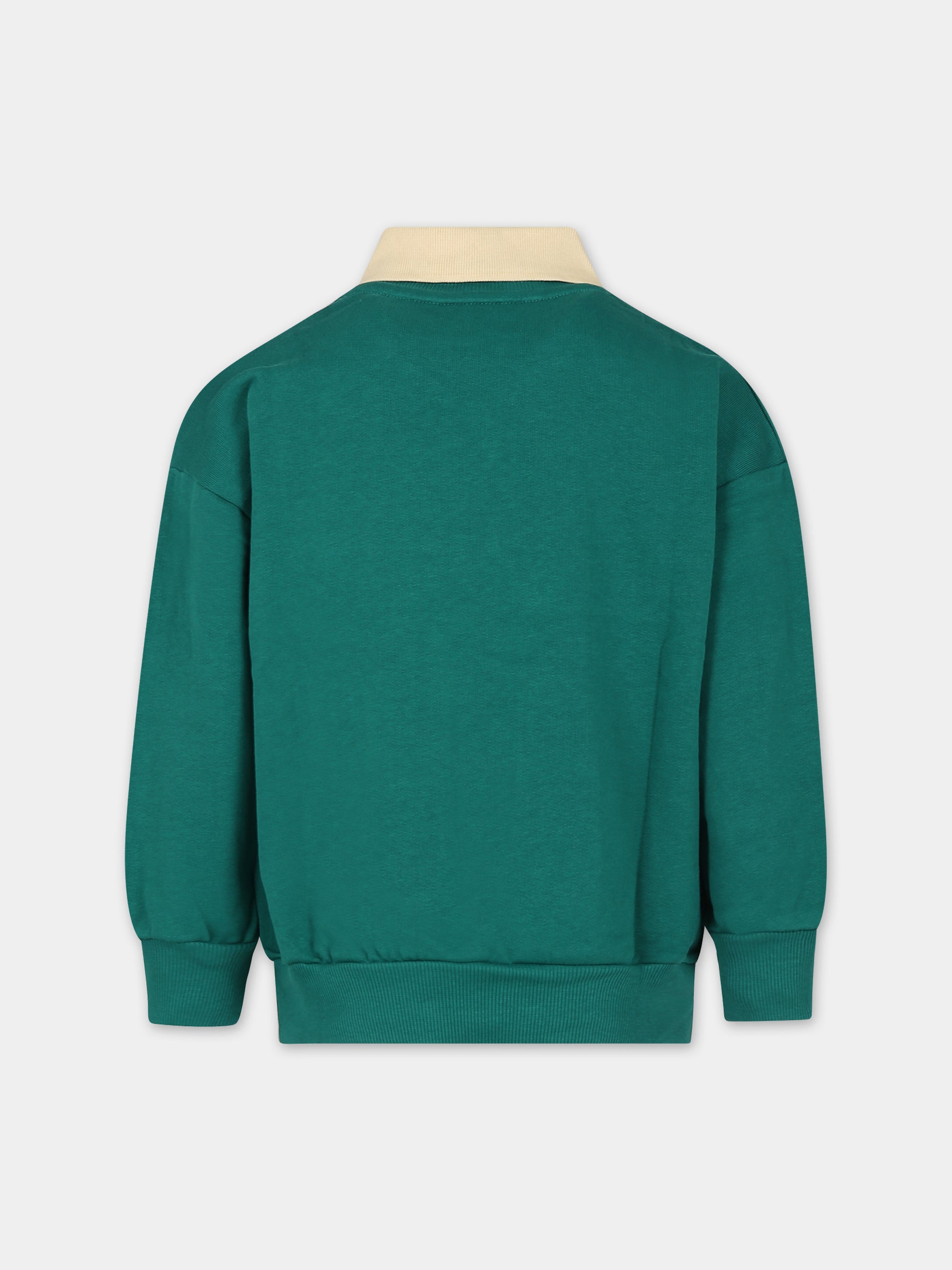 Felpa verde per bambini con scritta,Mini Rodini,2422015975