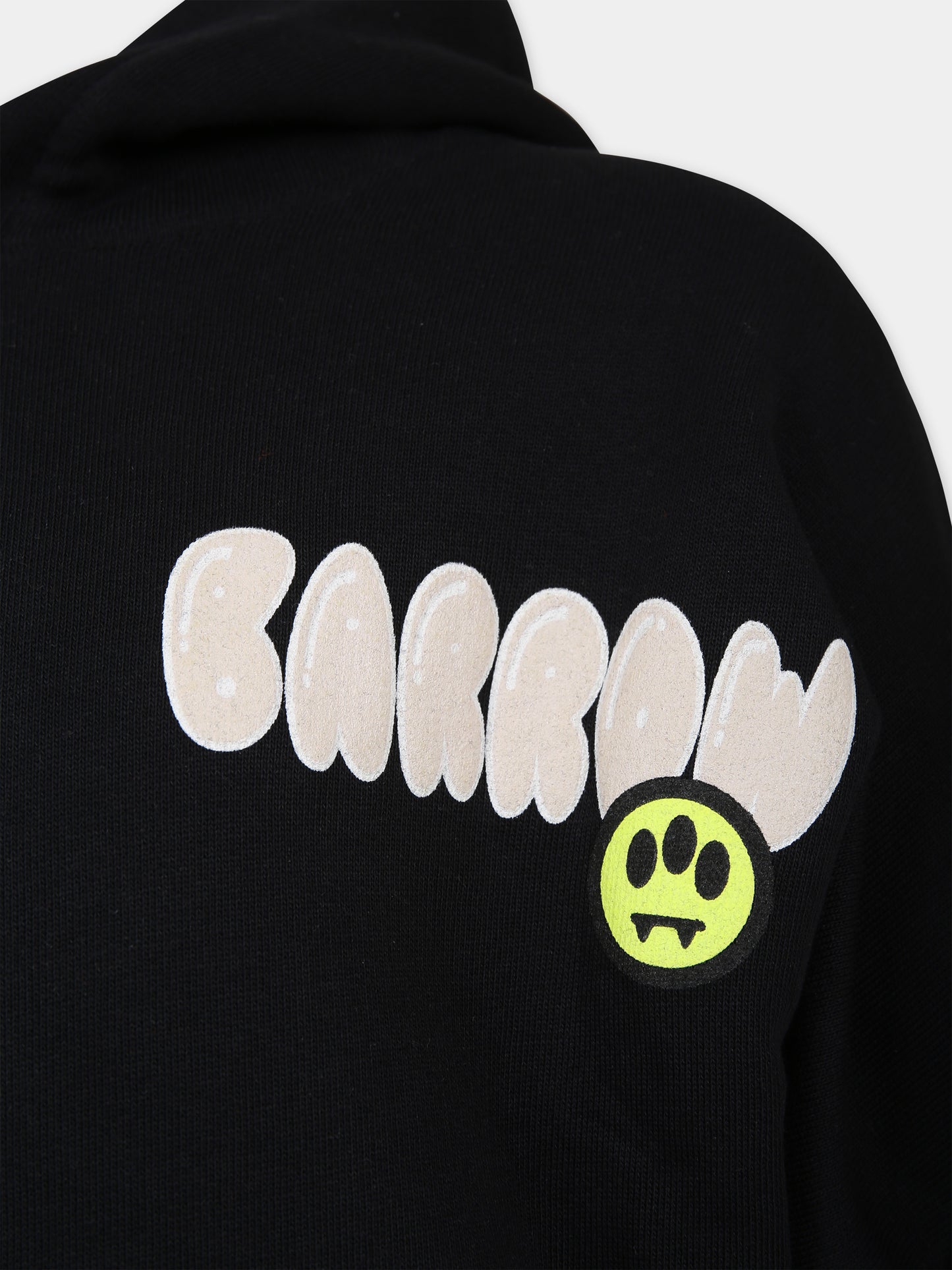 Felpa nera per bambini con logo e stampa Bear,Barrow,S4BKJUHS114 110