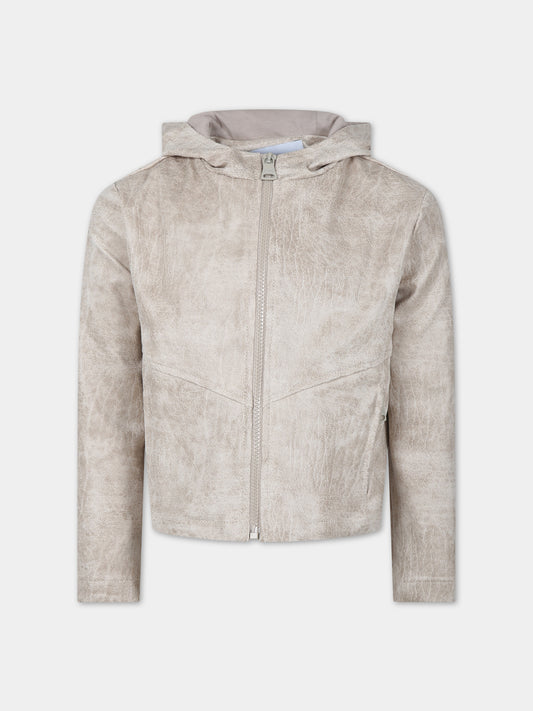 Giubbotto beige per bambino,Msgm Kids,S4MSJBJK215 013