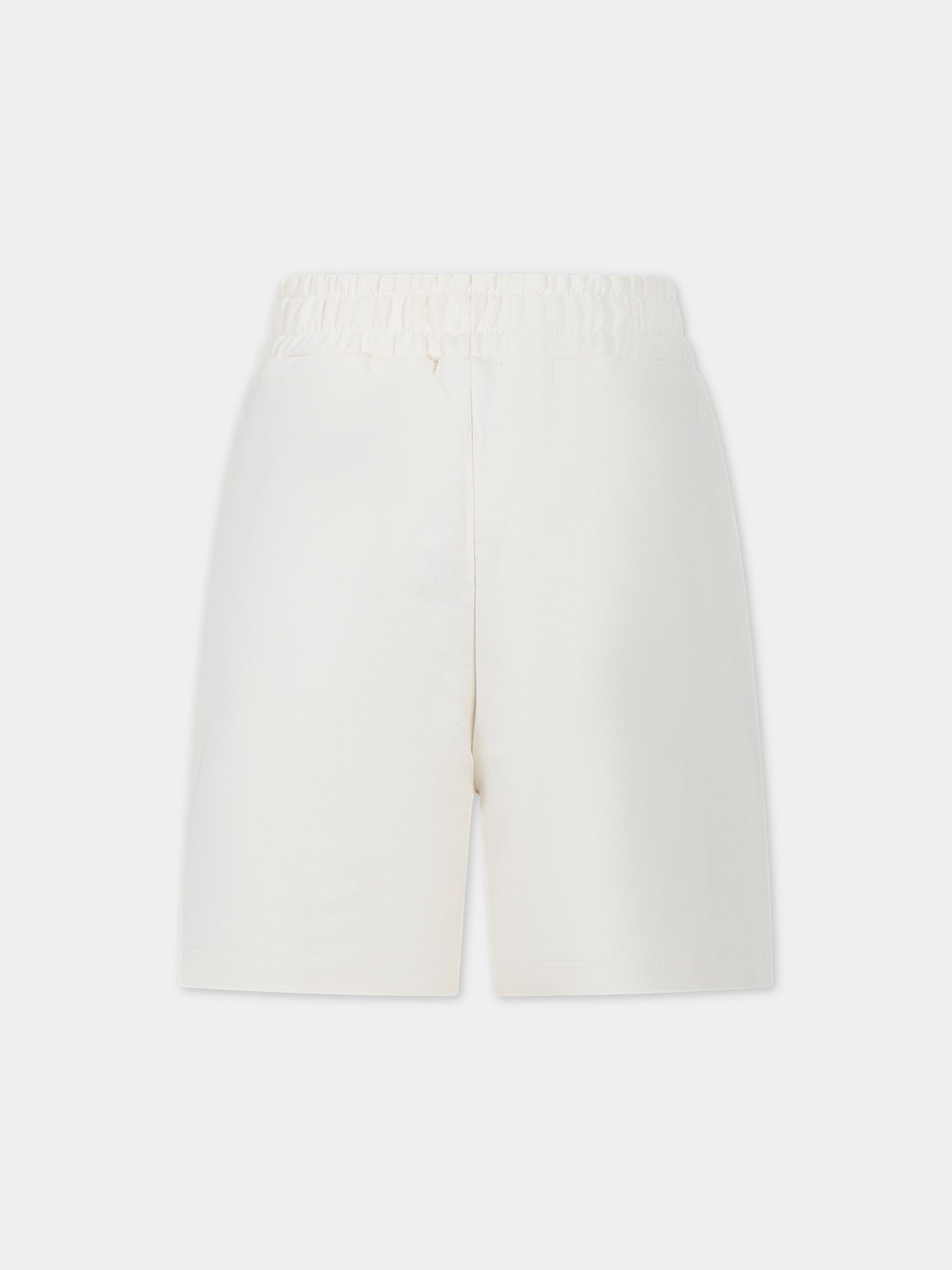 Shorts avorio per bambino con logo,Msgm Kids,S4MSJUBE002 013