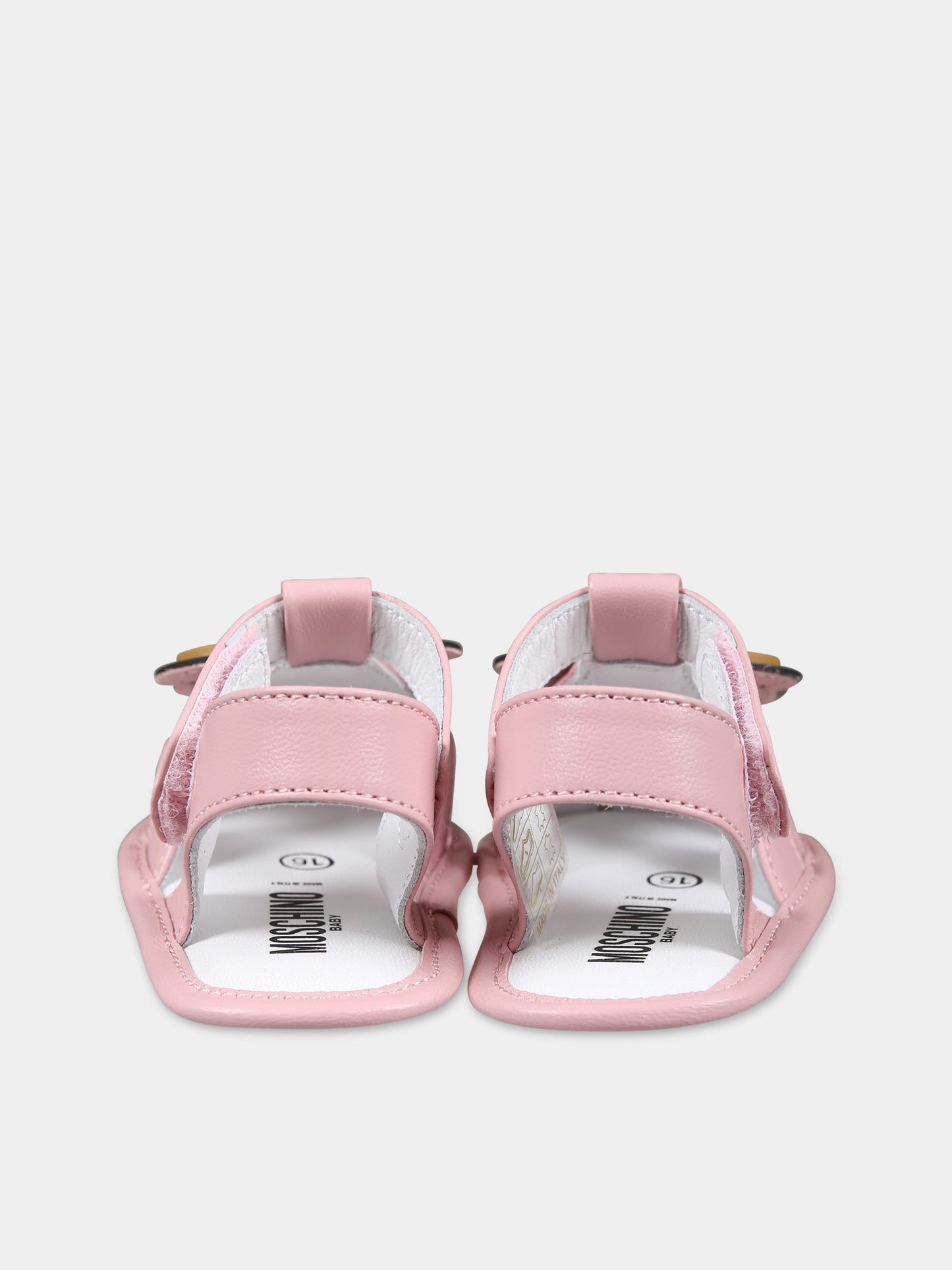 Ragnetti rosa per neonata con Teddy Bear,Moschino Kids,77259 1