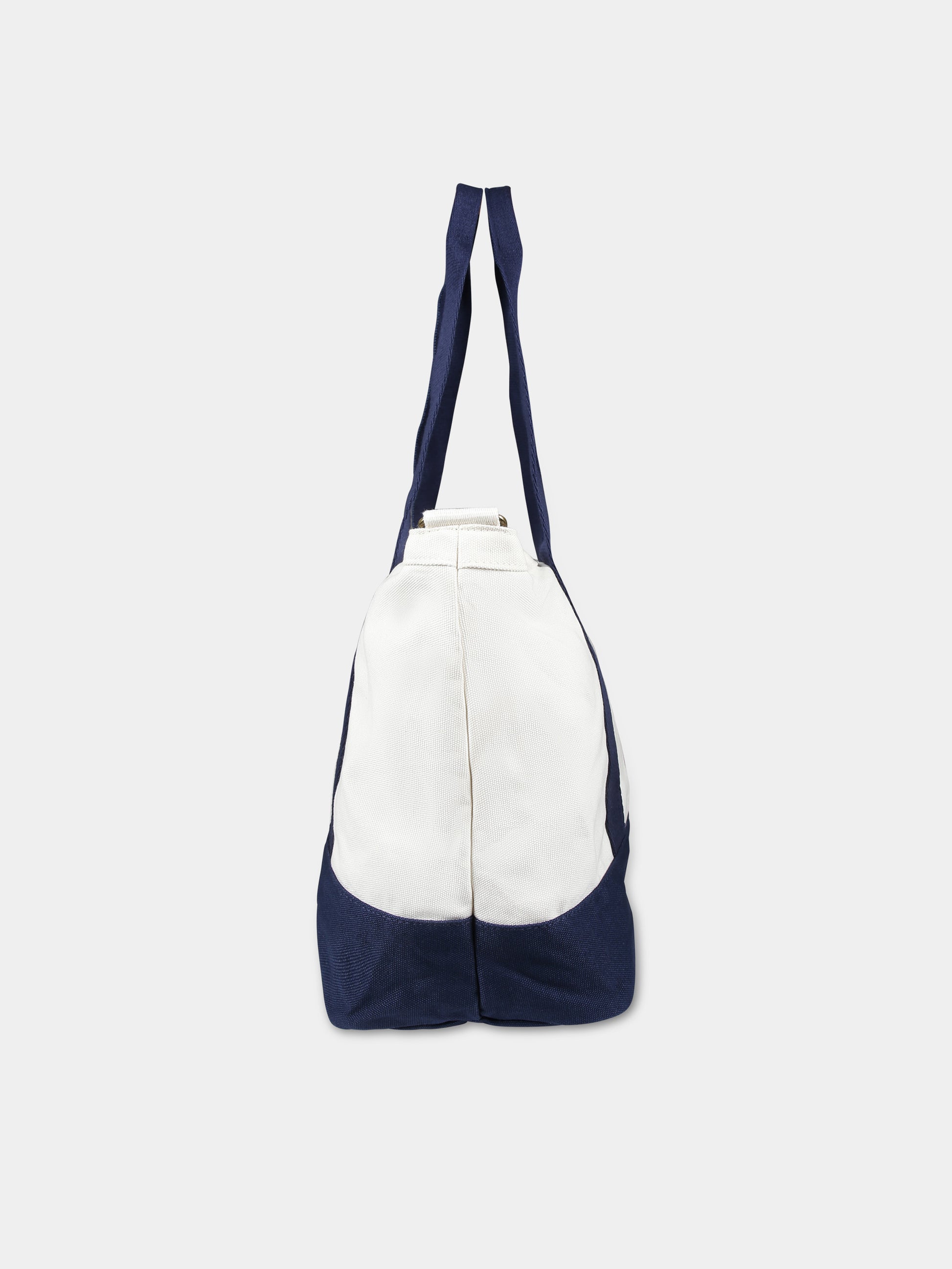 Borsa casual avorio per bambina con cavallino,Ralph Lauren Kids,24SMRL9AR023 BDF