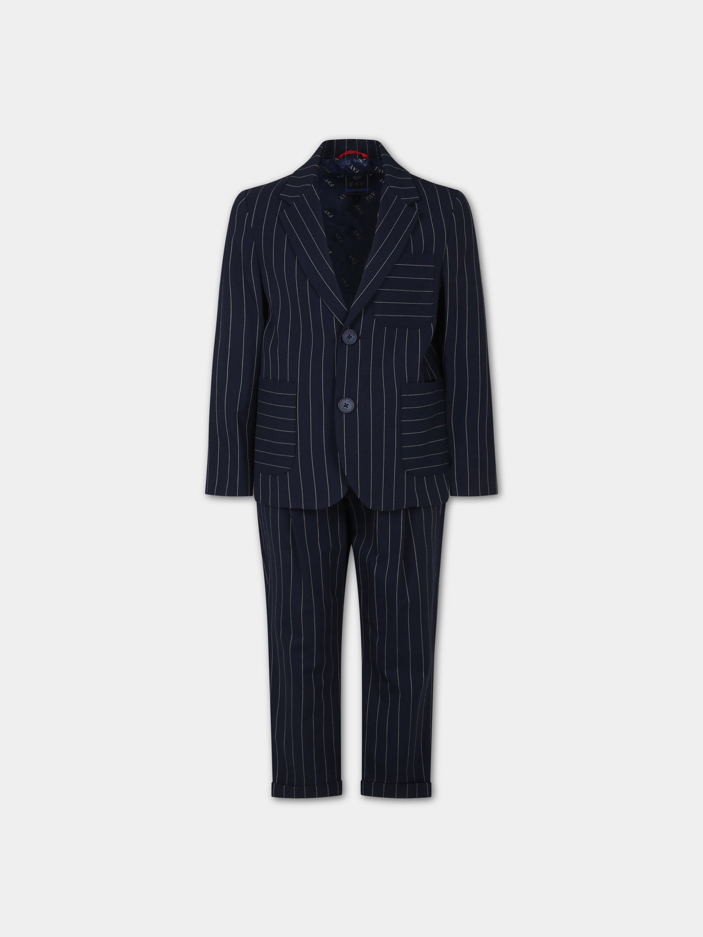 Completo blu per bambino,Fay Kids,FU3P10 I0205 621BG