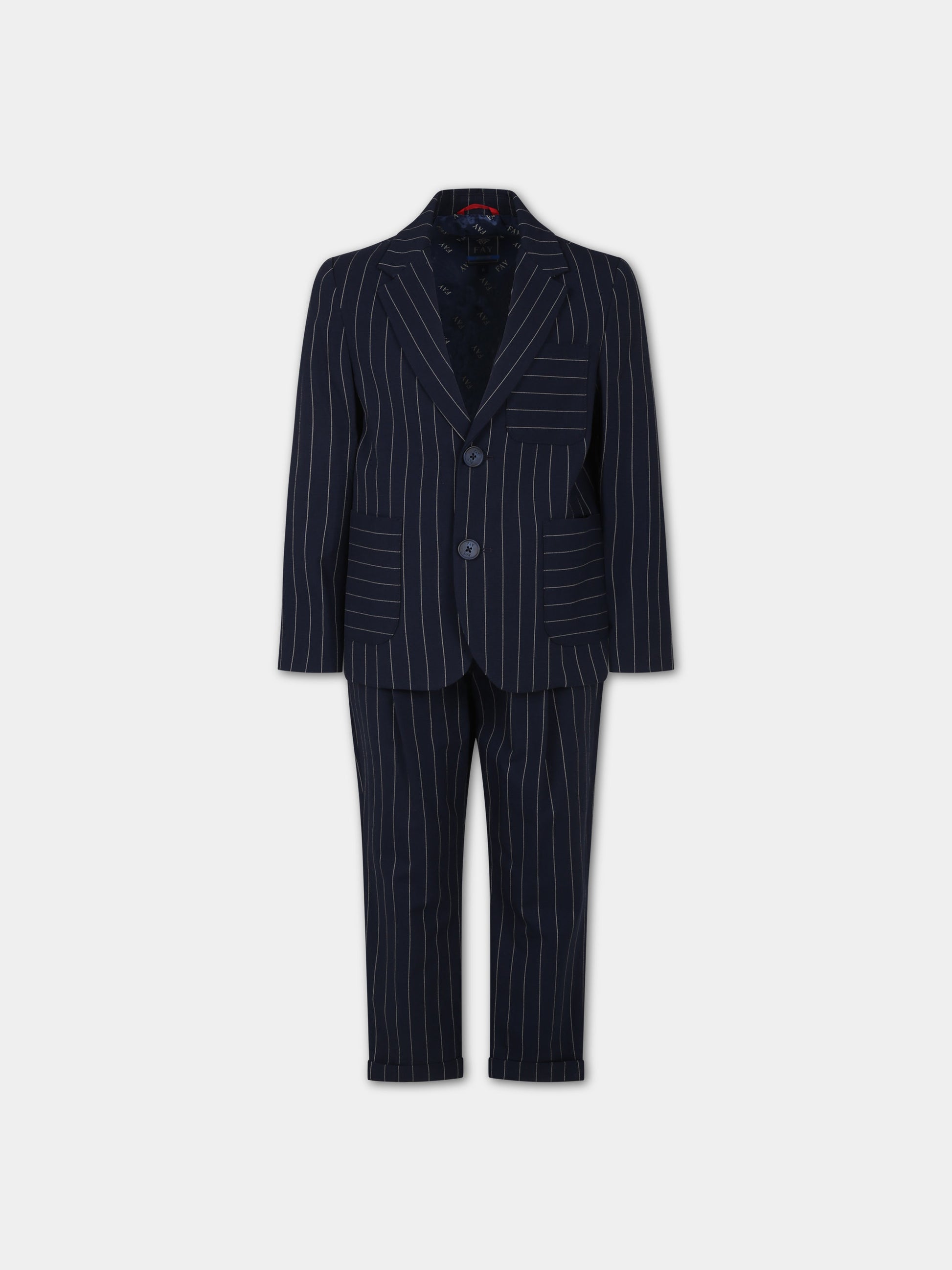 Completo blu per bambino,Fay Kids,FU3P10 I0205 621BG