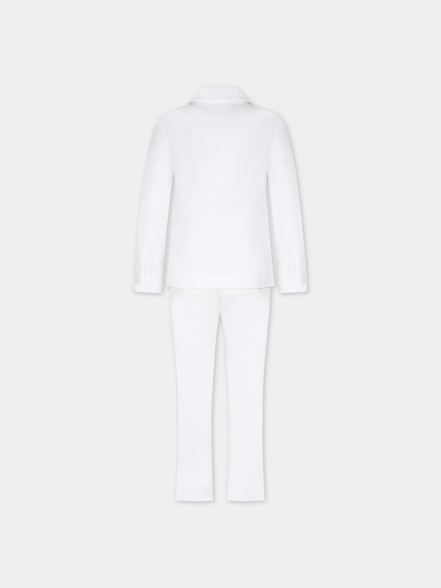 Completo bianco per bambino,Fay Kids,FU3P40 G0019 101