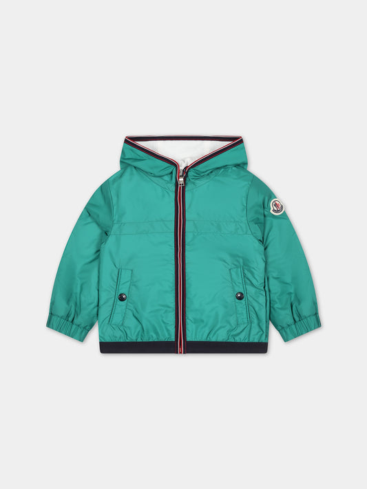 Giacca a vento verde Anton per neonati,Moncler Kids,951 1A00042 68352 84M
