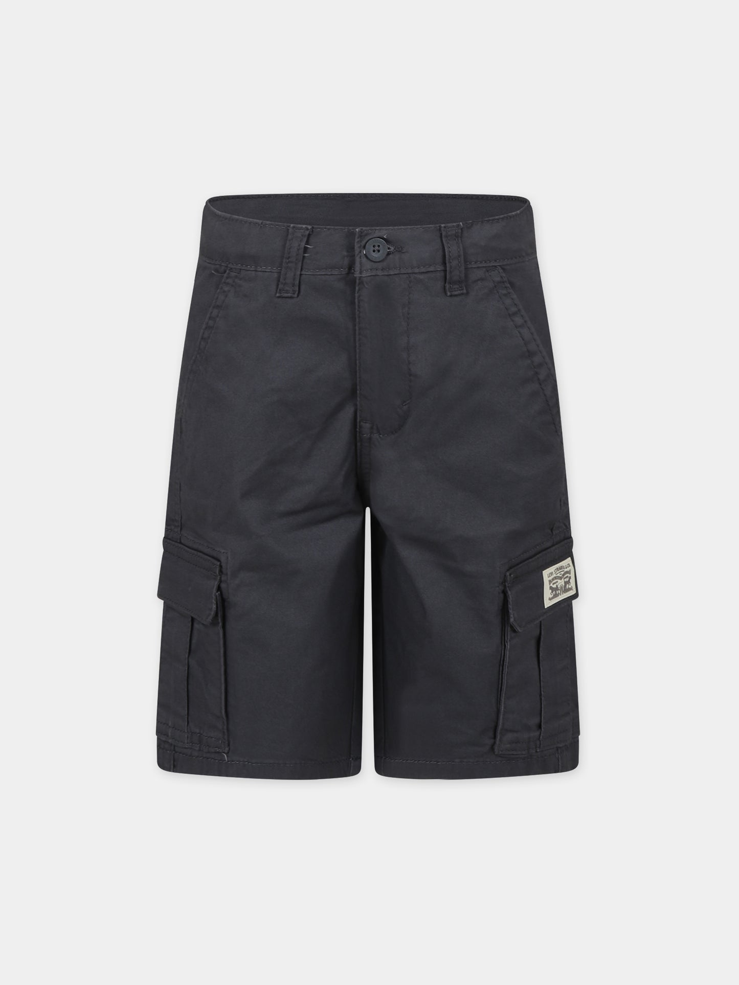 Shorts neri per bambino con logo,Levi's Kids,24SMLK8EK797 GCK