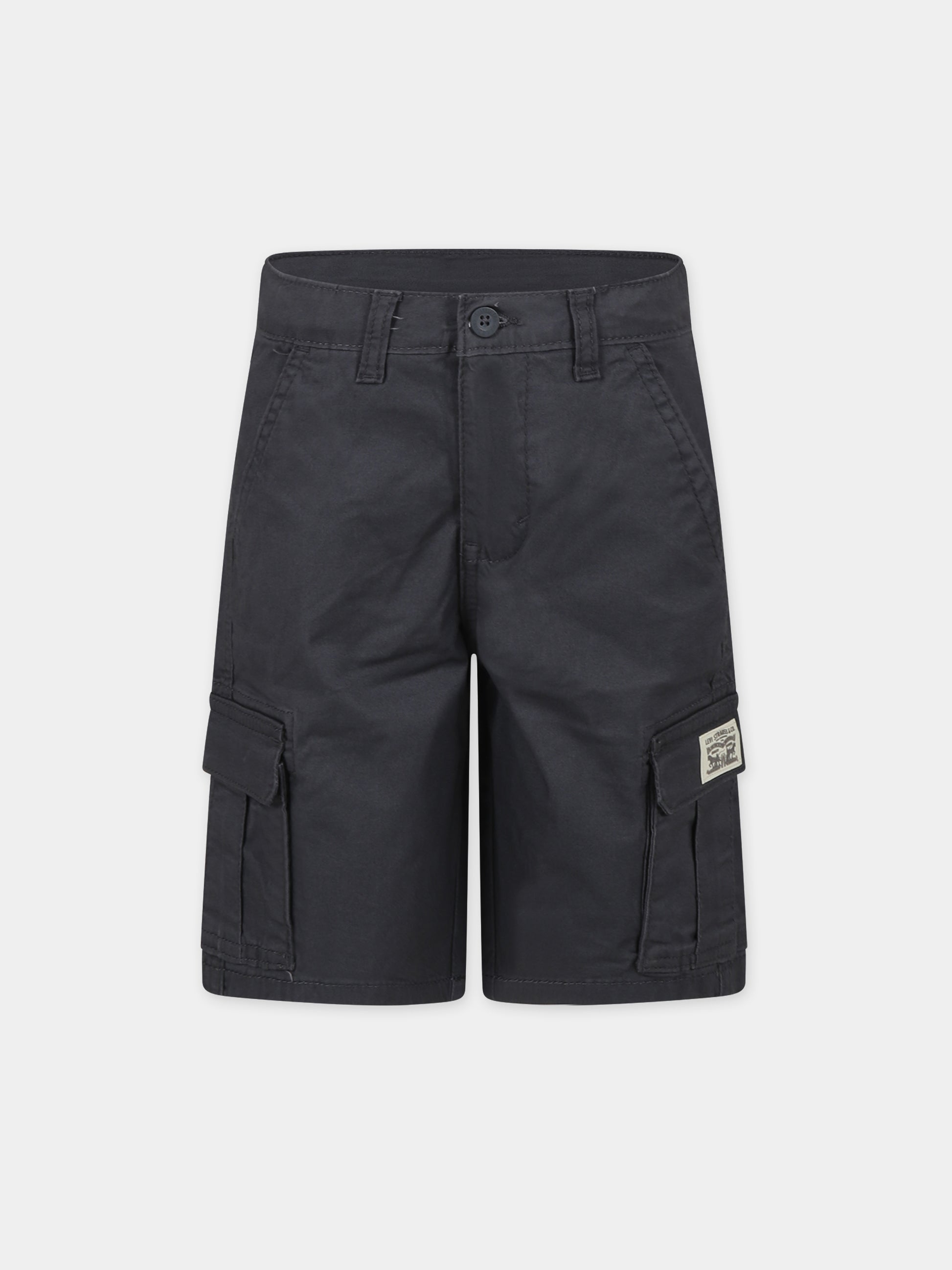 Shorts neri per bambino con logo,Levi's Kids,24SMLK8EK797 GCK