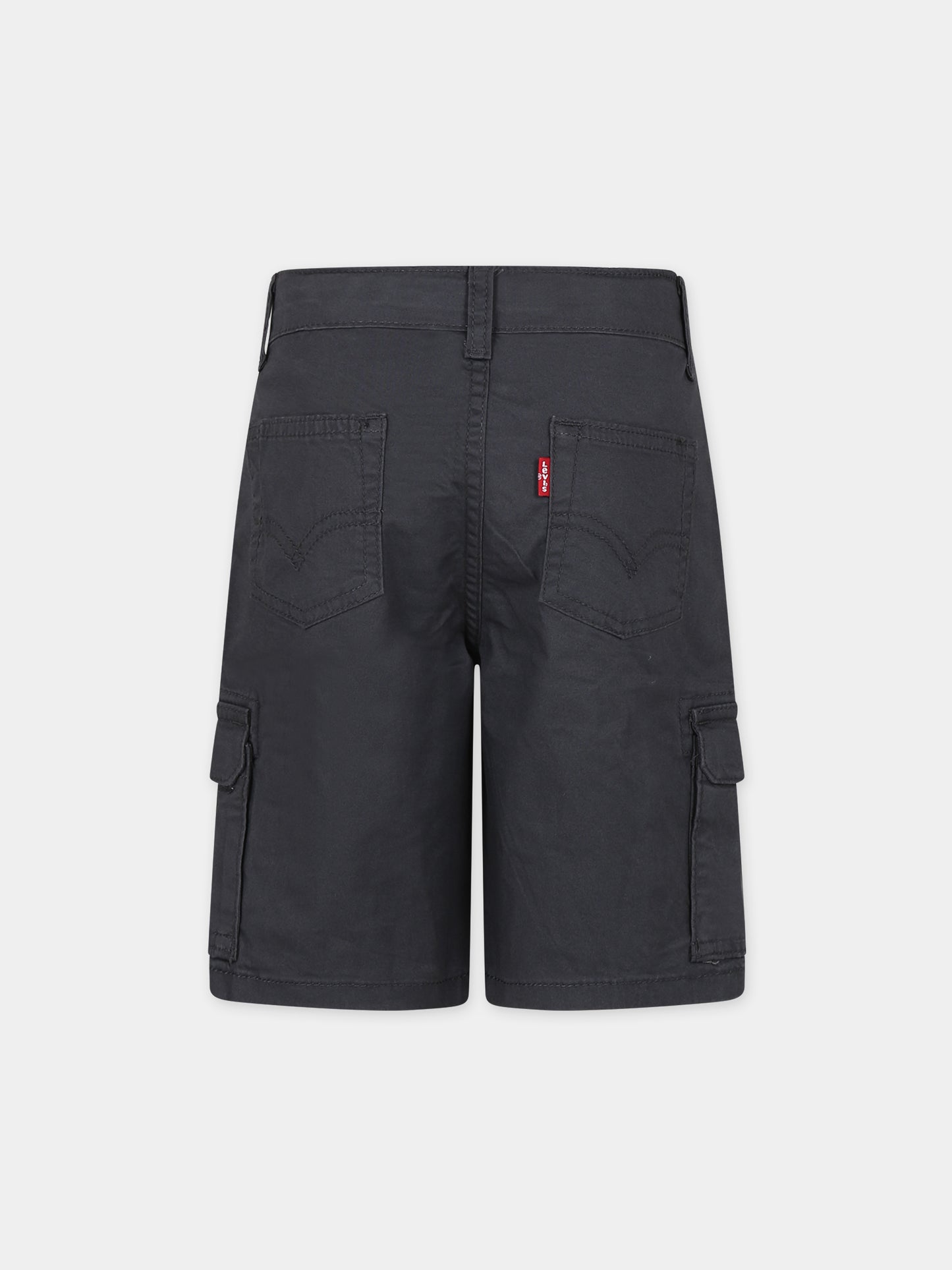 Shorts neri per bambino con logo,Levi's Kids,24SMLK8EK797 GCK