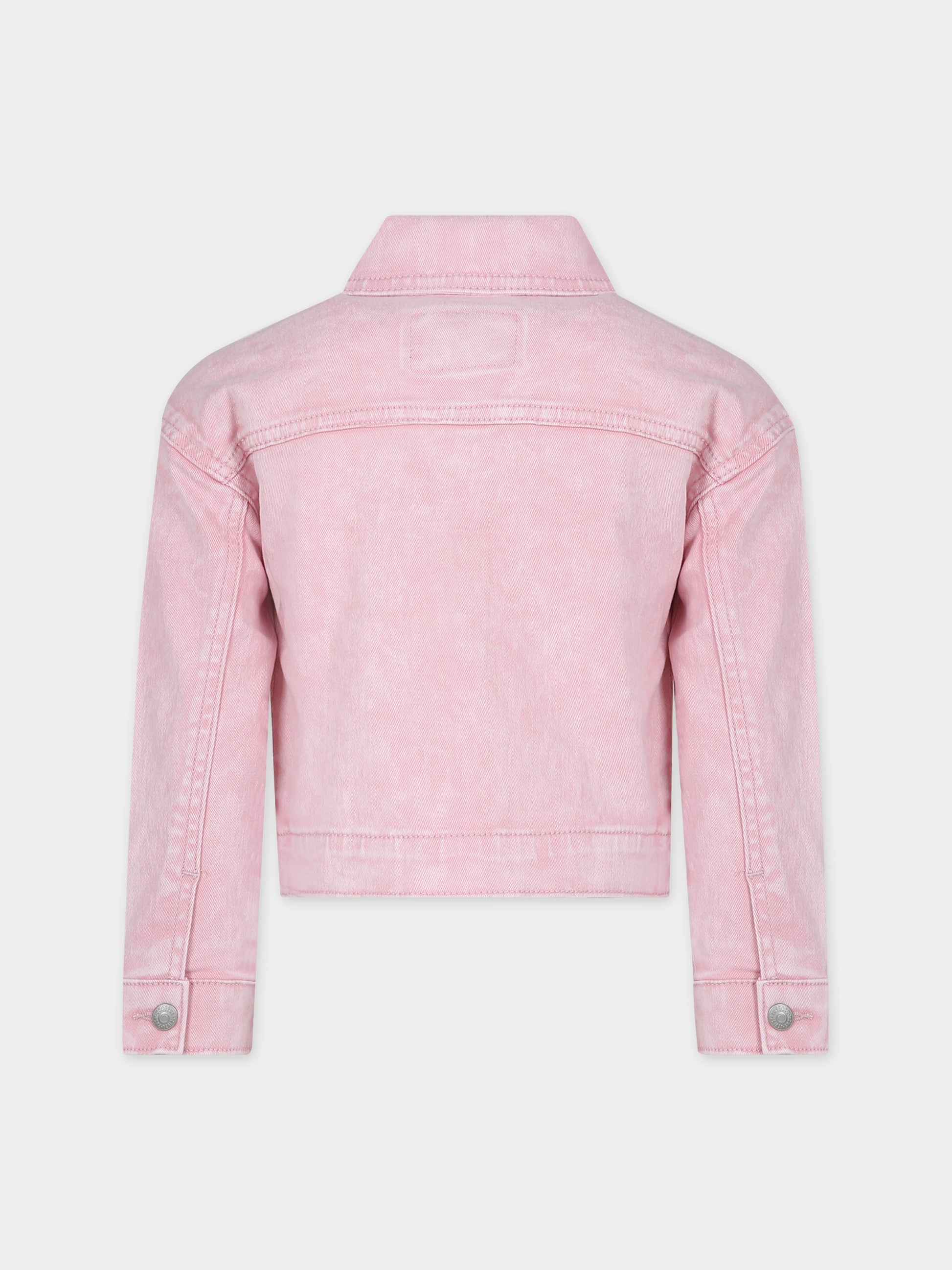 Giubbotto rosa per bambina con logo,Levi's Kids,24SMLK3EK106 AGX