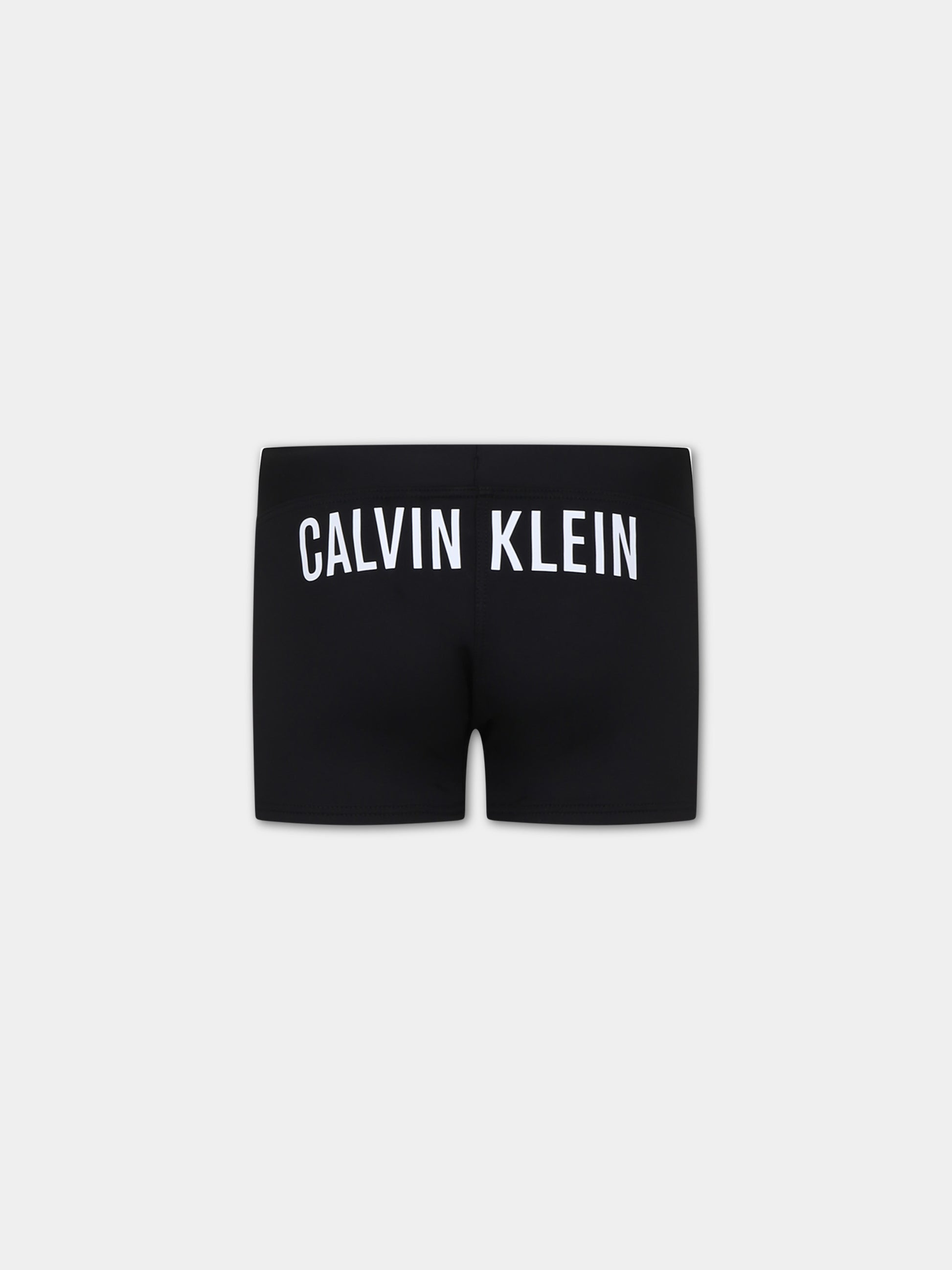 Boxer mare nero per bambino con logo,Calvin Klein Kids,24SMCAKV0KV00039 BEH