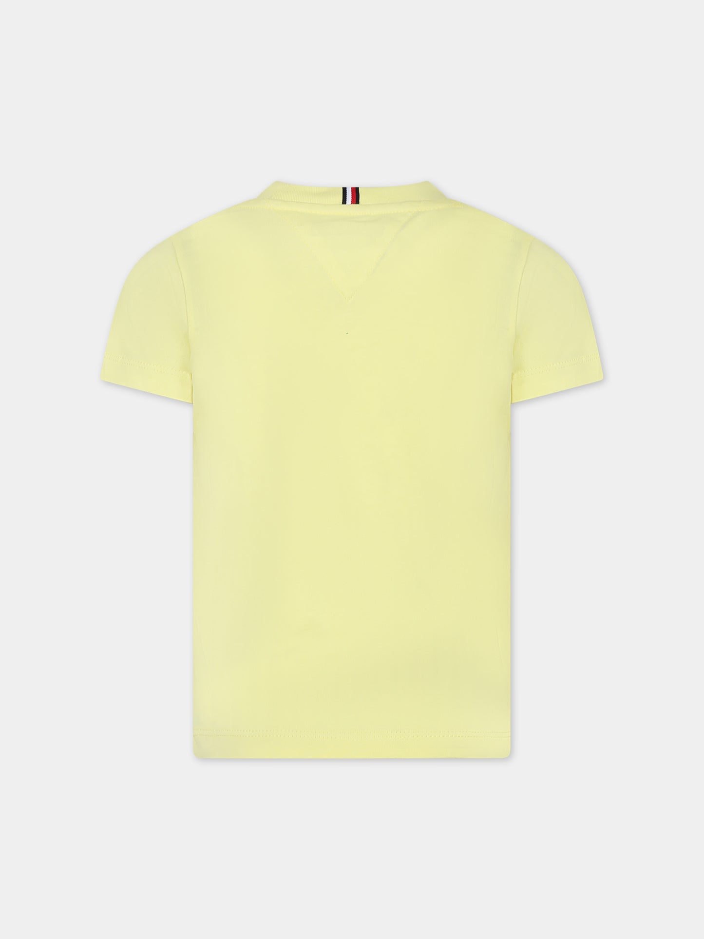 T-shirt gialla per bambino con logo,Tommy Hilfiger Junior,24SMTHKB0KB08807 ZIN