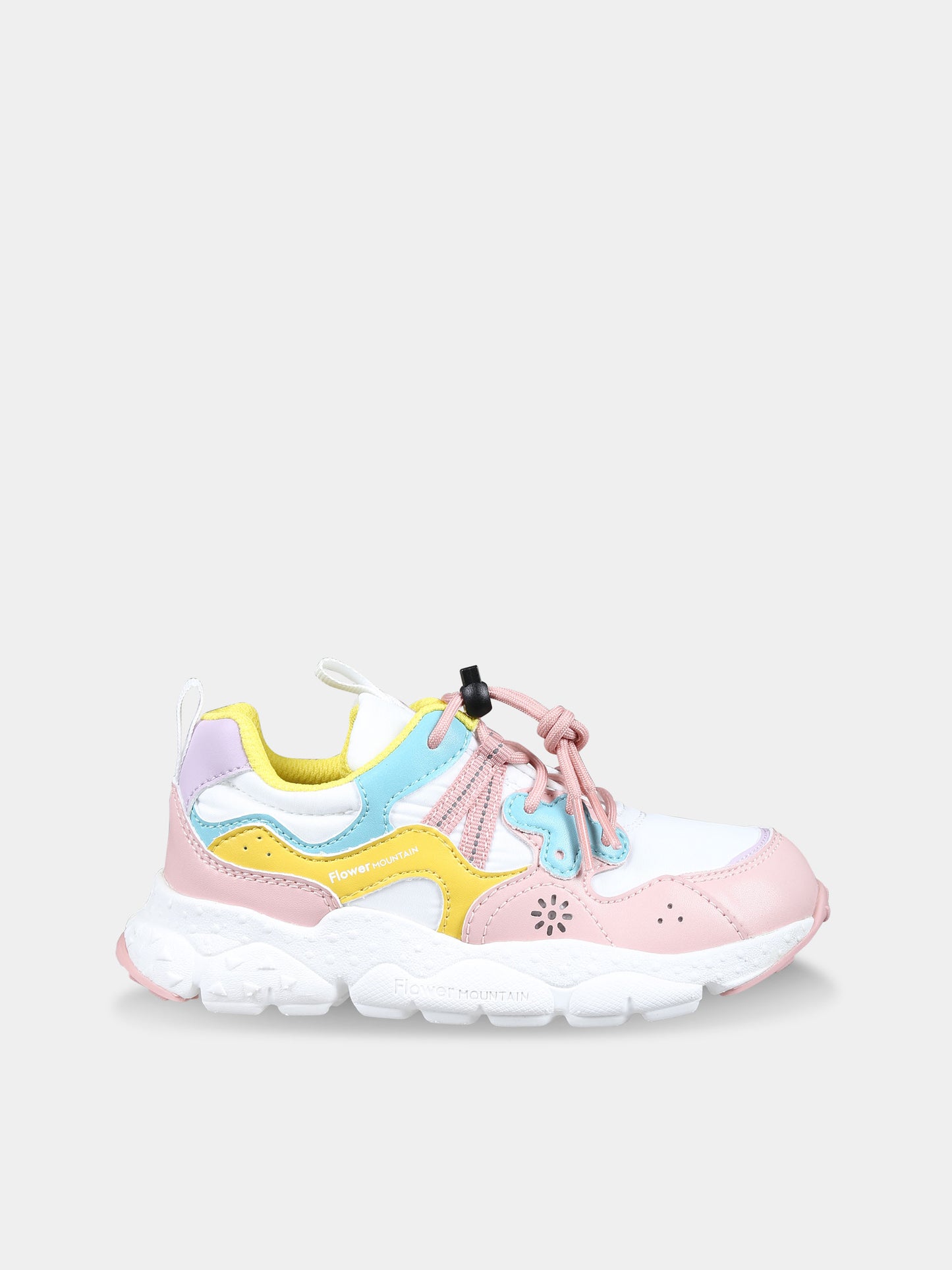 Sneakers Yamano rosa per bambina con logo,Flower Mountain,1M18 001 2015497 21