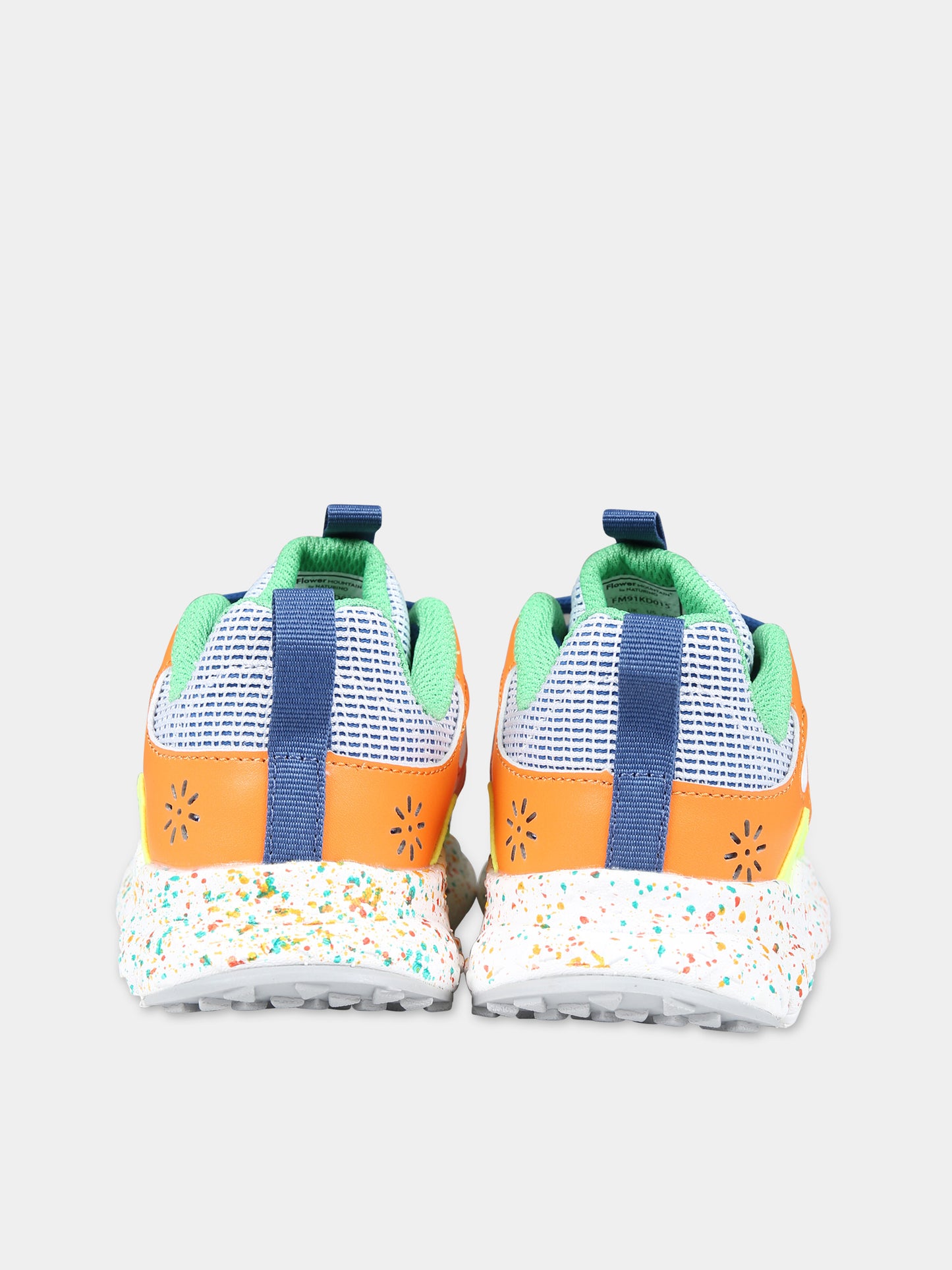 Sneakers basse Saburo bianche per bambini,Flower Mountain,1N17 001 2017905 03