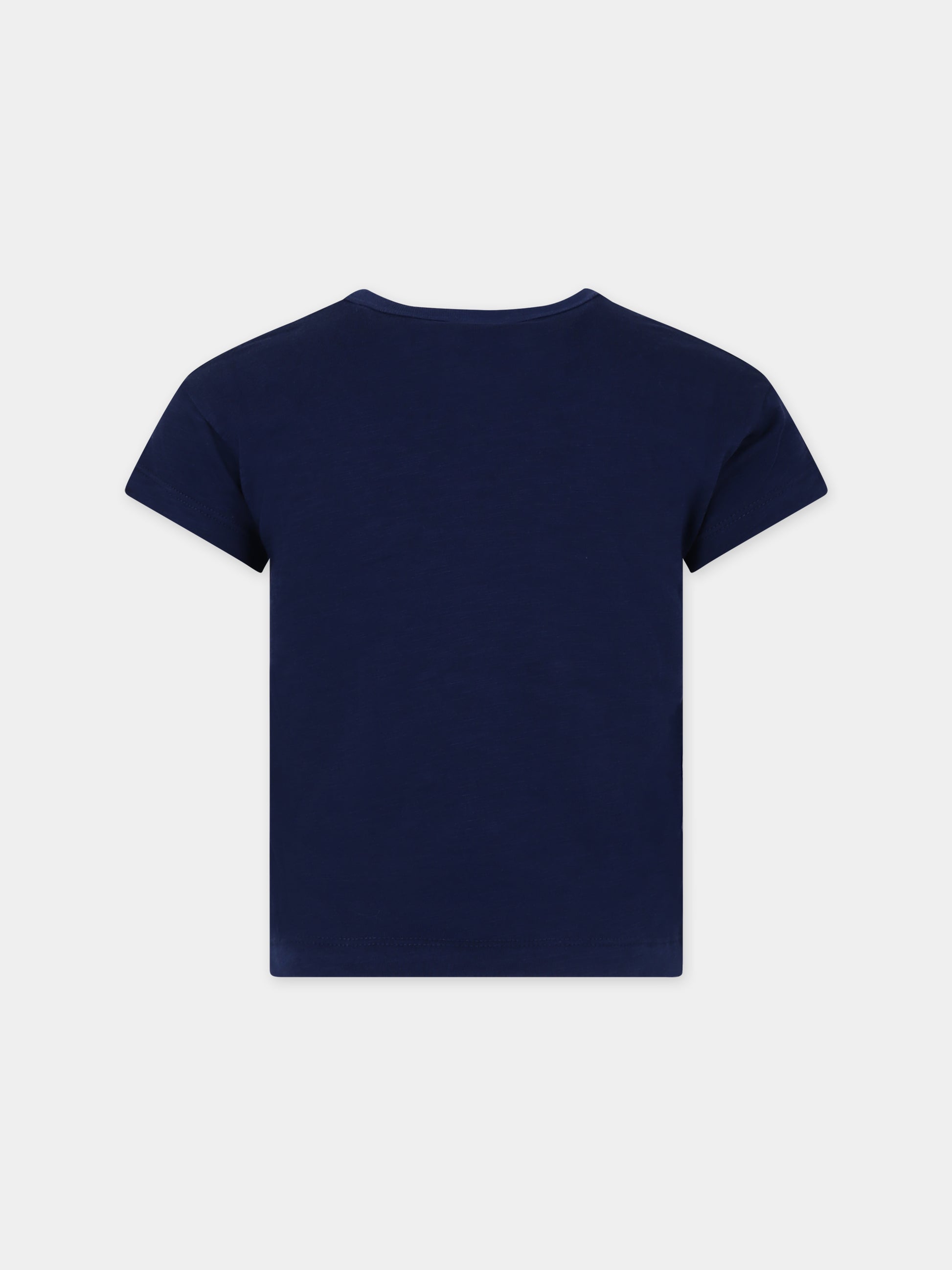 T-shirt blu per bambini,Petit Bateau,A0A10 01 MEDIEVAL