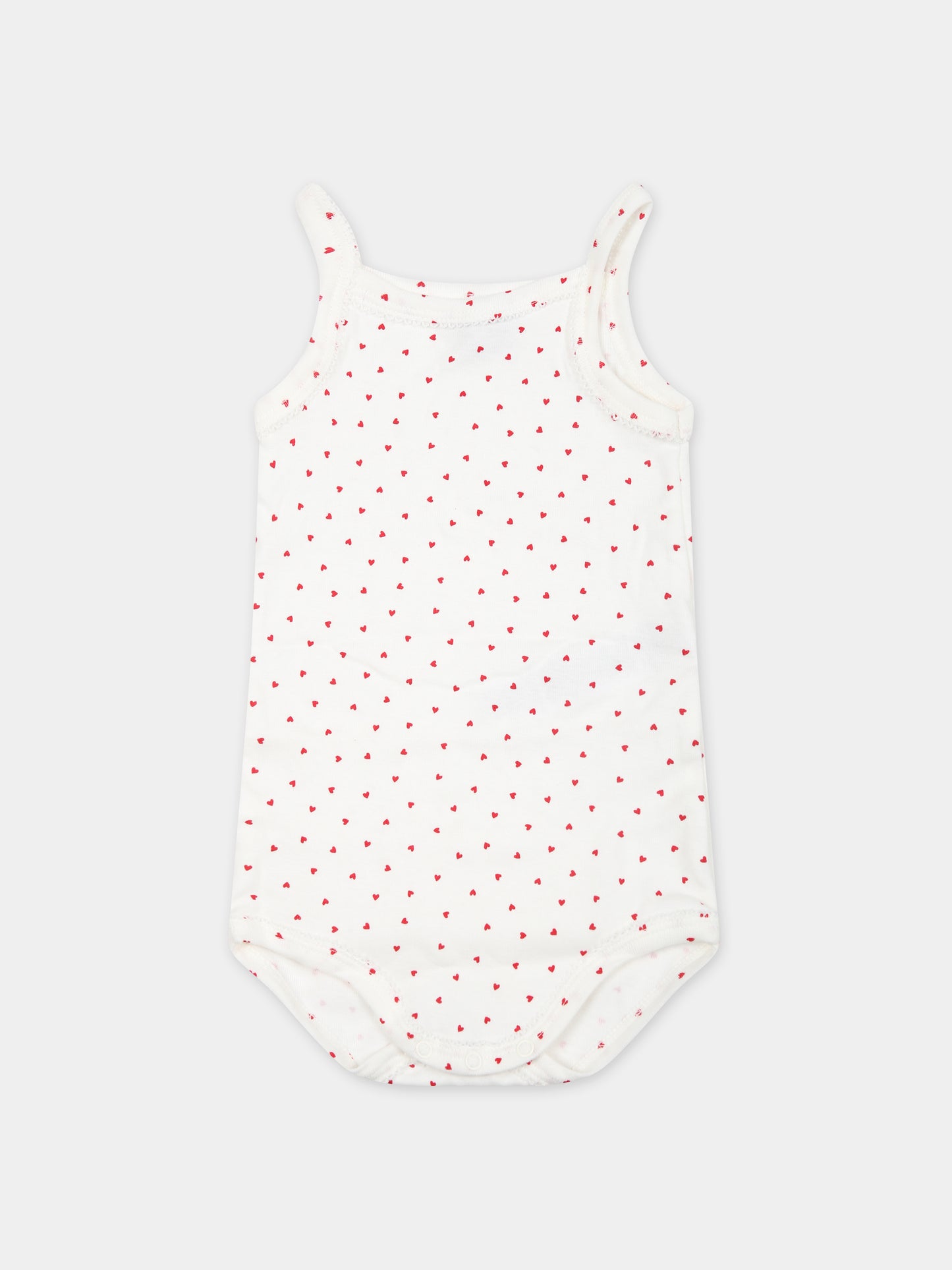 Set bianco per neonata con cuori,Petit Bateau,A04IX 00 VARIANTE 1