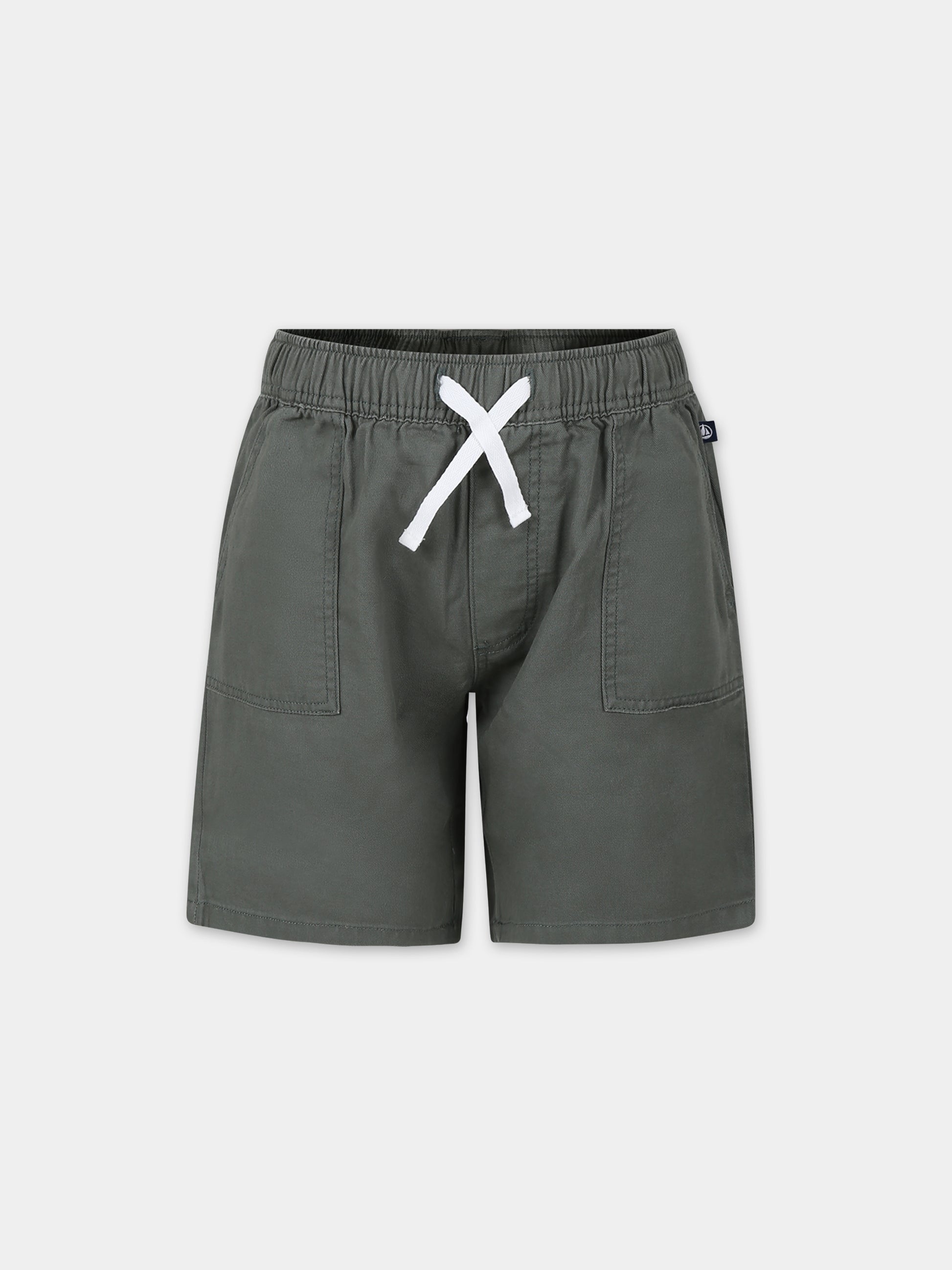 Shorts verde per bambino,Petit Bateau,A09KJ 02 CROCO