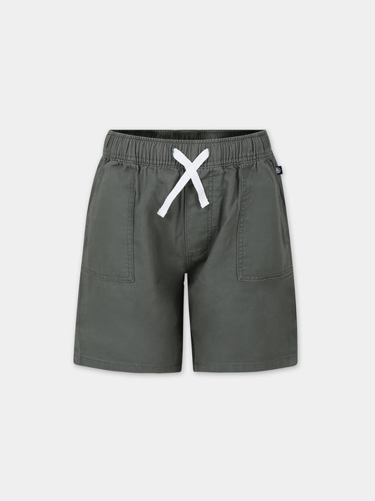 Shorts verde per bambino,Petit Bateau,A09KJ 02 CROCO