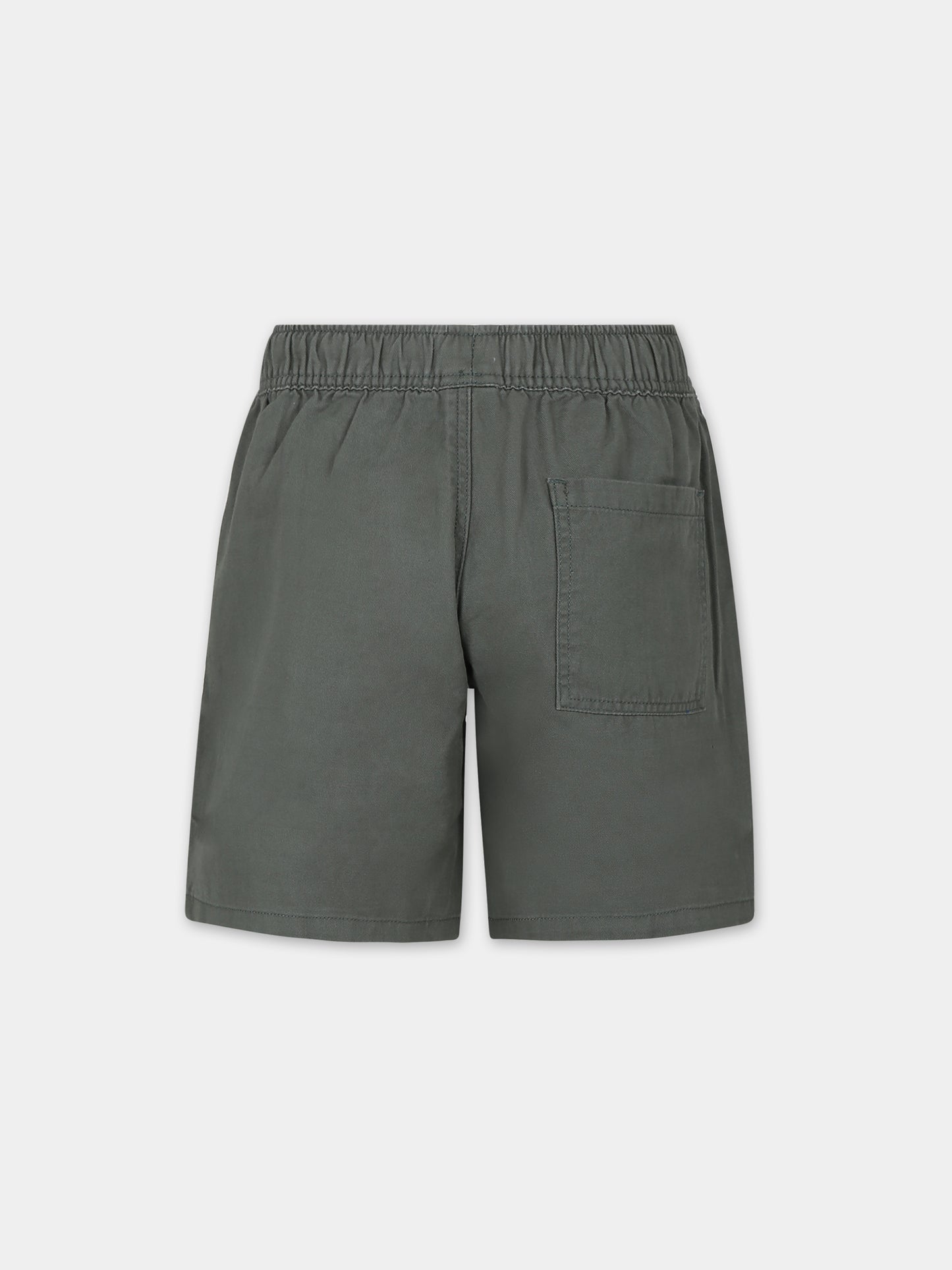 Shorts verde per bambino,Petit Bateau,A09KJ 02 CROCO