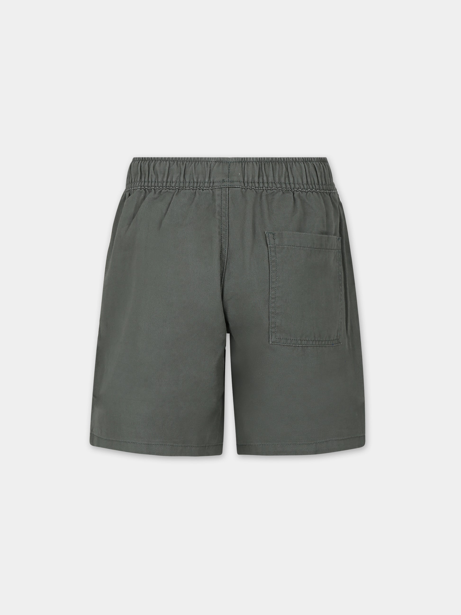 Shorts verde per bambino,Petit Bateau,A09KJ 02 CROCO