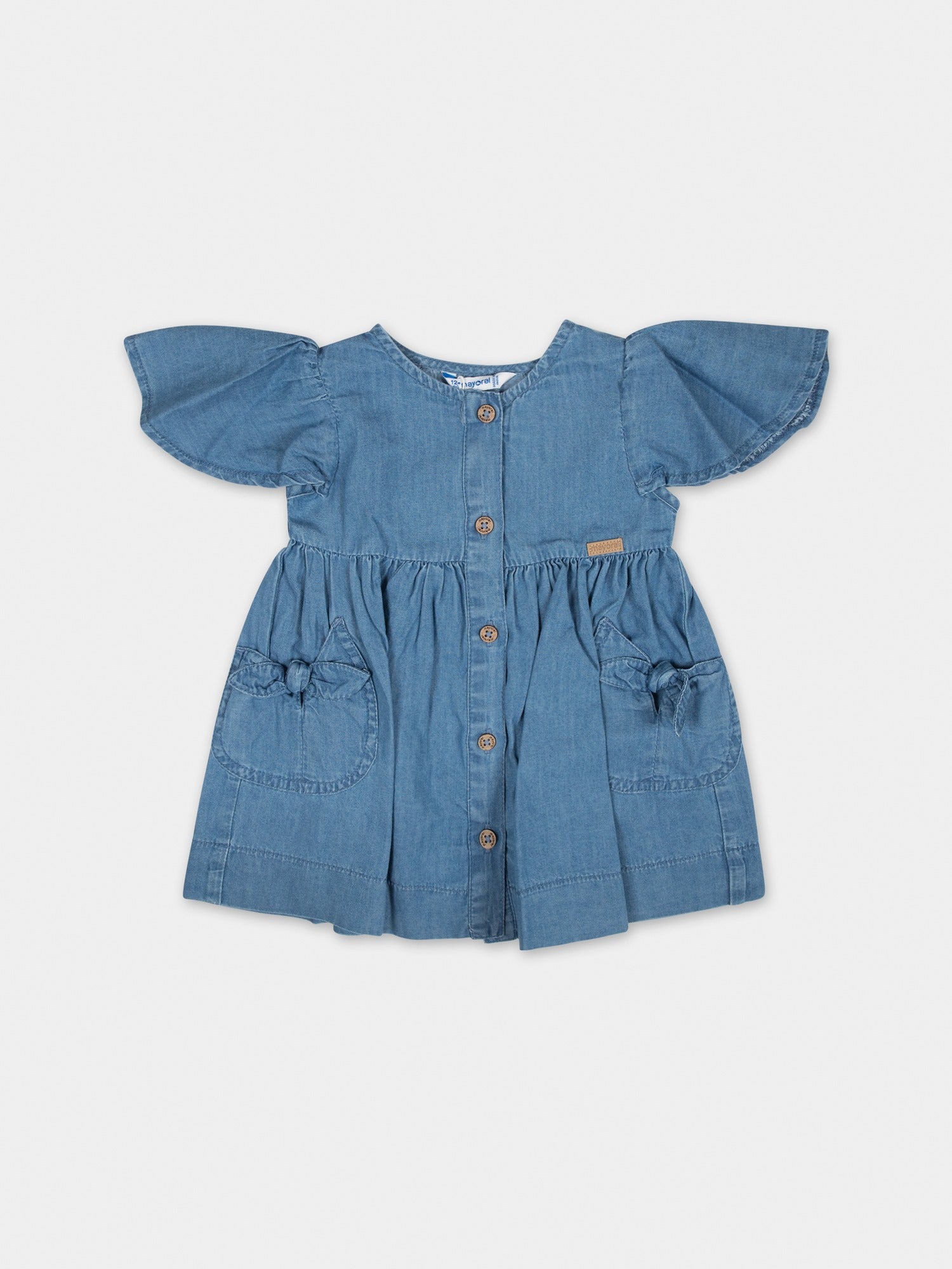Vestito in denim per neonata,Mayoral,1924 026