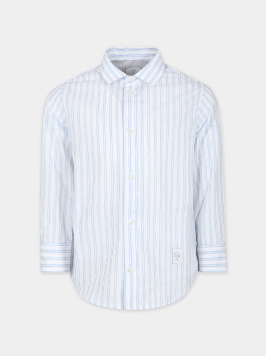 Camicia bianca per bambino con logo,Eleventy,EU5P00 P0375 100CE